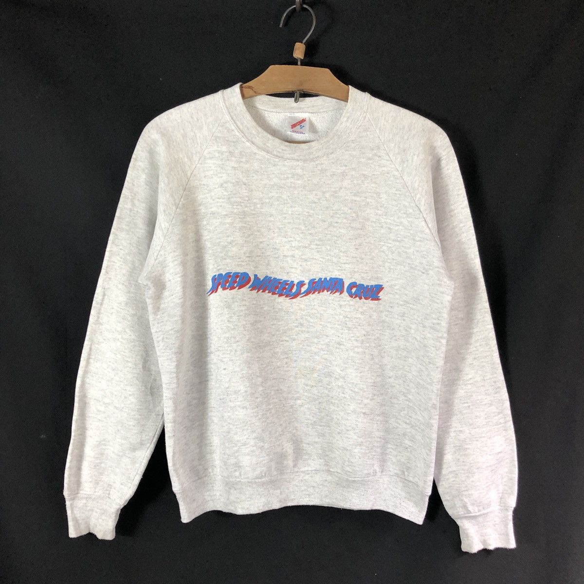 Jerzees Rare! Vintage 80s Santa Cruz Speed Wheels Jim Sweatshirt Size US M / EU 48-50 / 2 - 3 Thumbnail
