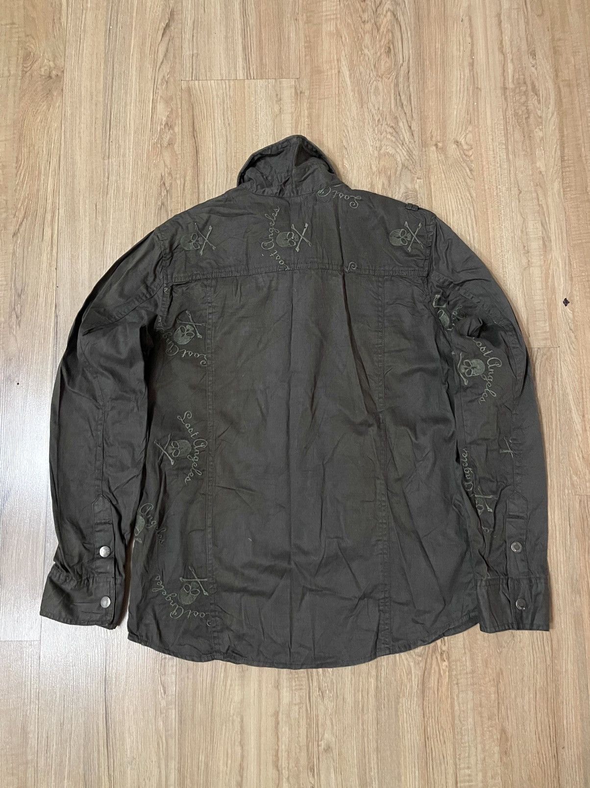 If Six Was Nine × In The Attic × Japanese Brand In the attic embroidery skulls zipper wired collar shirt Size US L / EU 52-54 / 3 - 7 Thumbnail