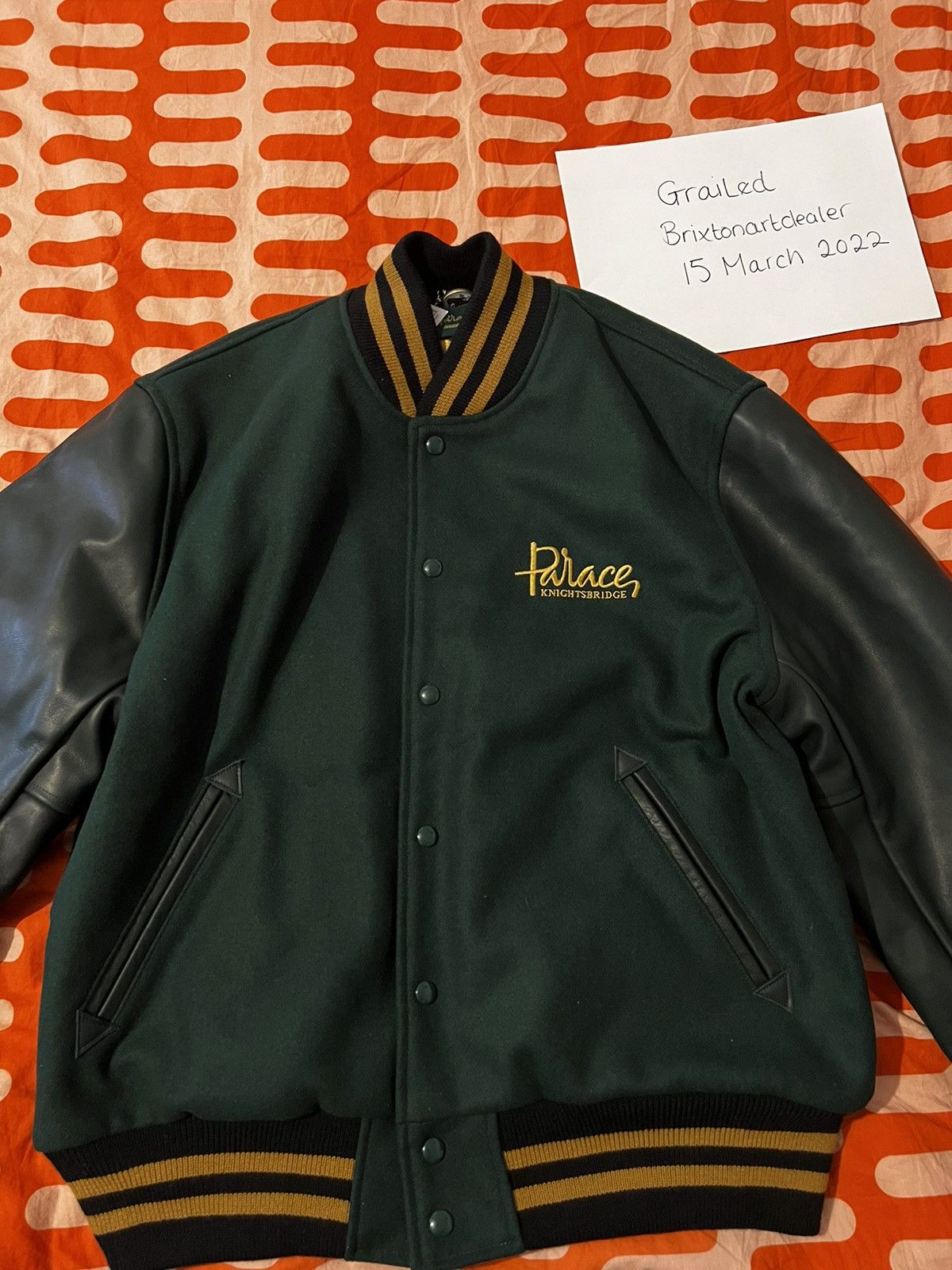 Palace Palace x Harrods - Golden Bear Varsity Jacket | Grailed