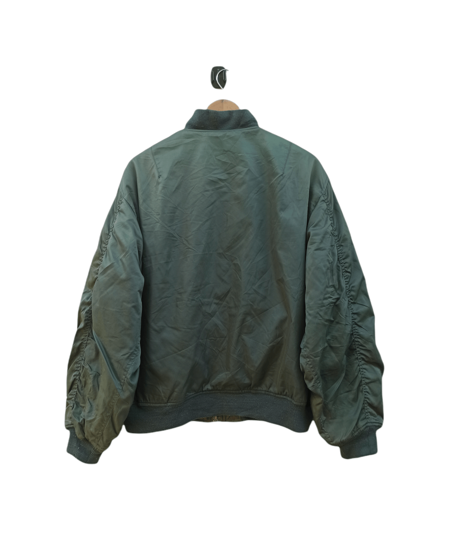 Vintage Bomber Jacket MA1 Army Reversible Orange Size US L / EU 52-54 / 3 - 3 Thumbnail