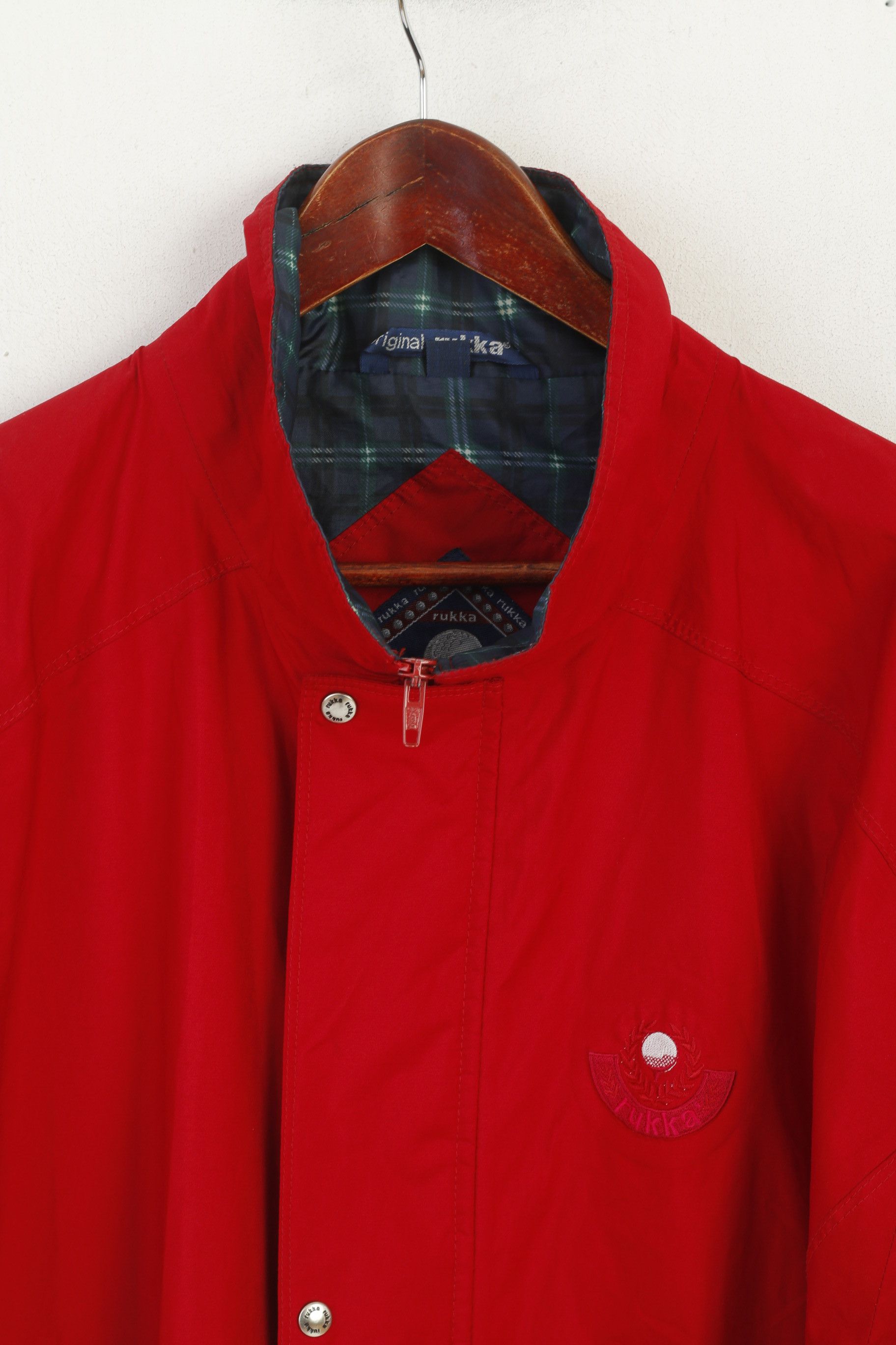 Vintage Rukka Men XL Jacket Red Lightweight Full Zipper 6843 Size US XL / EU 56 / 4 - 3 Thumbnail