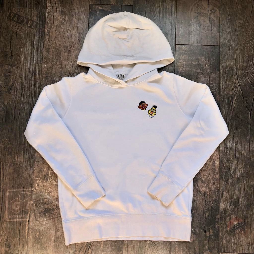 Uniqlo Kaws Sesame Street hoodie white vintage Tops