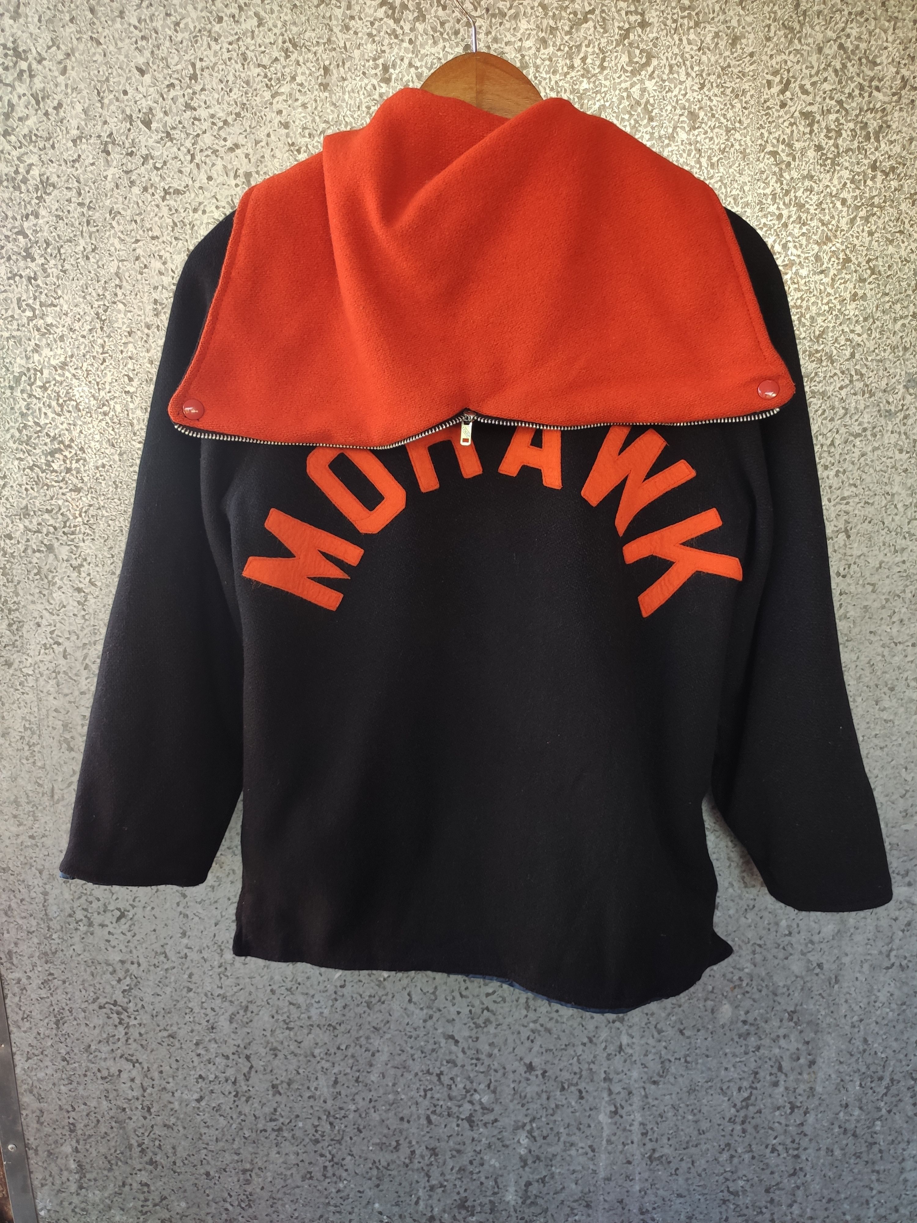FELT Vintage 80s Fordham Felt Works Varsity jacket Mohawk wool Size US M / EU 48-50 / 2 - 2 Thumbnail