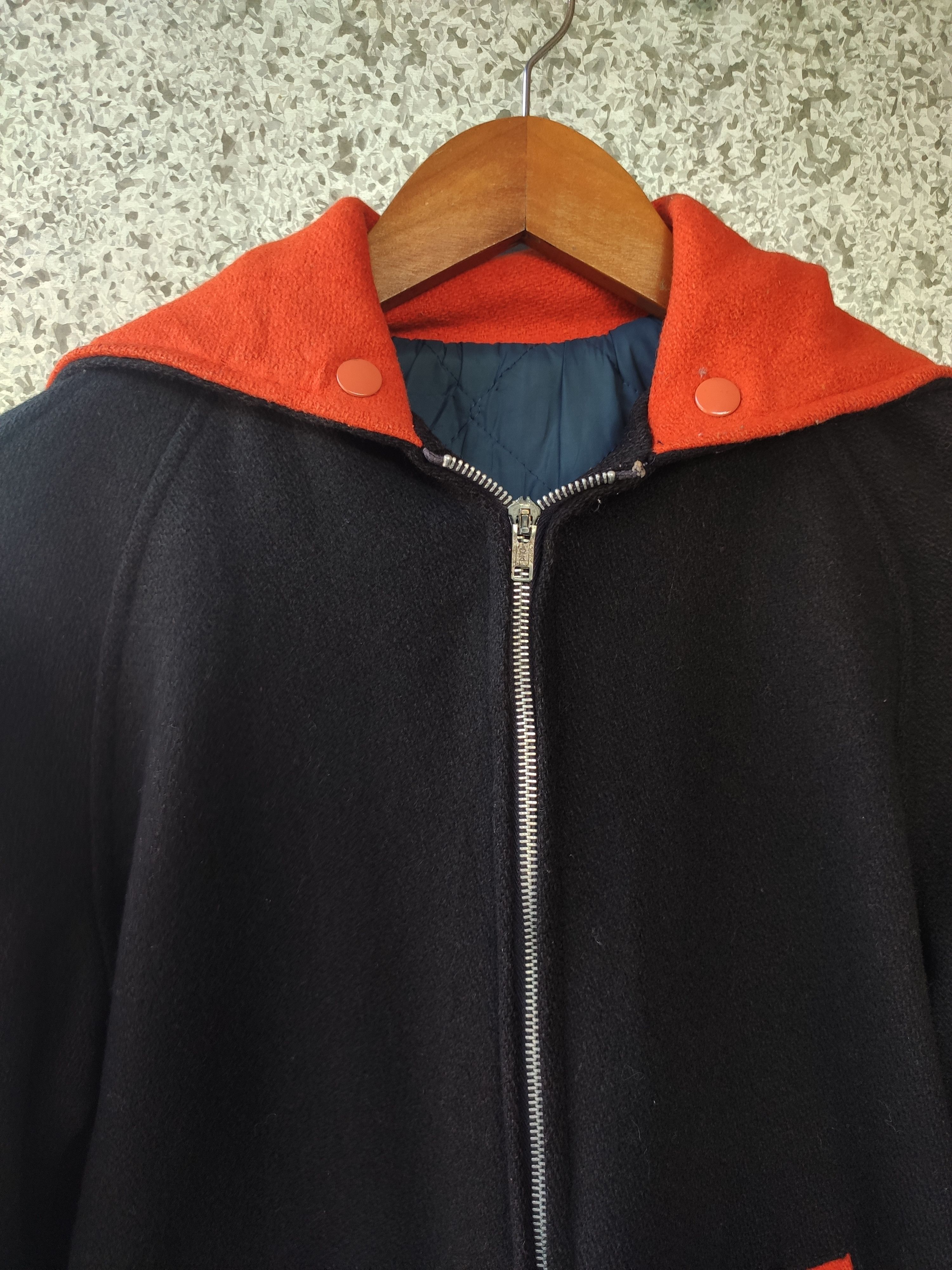 FELT Vintage 80s Fordham Felt Works Varsity jacket Mohawk wool Size US M / EU 48-50 / 2 - 4 Thumbnail