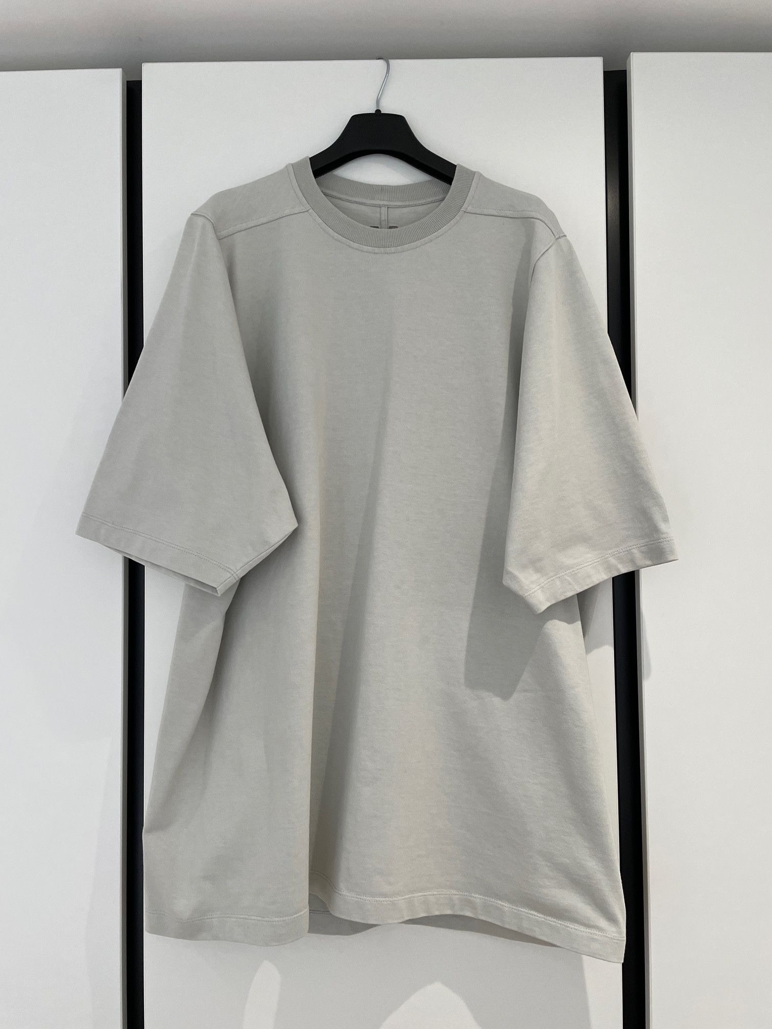 Rick Owens RICK OWENS PHLEGETHON SS21 OYSTER JUMBO TEE Size US L / EU 52-54 / 3 - 1 Thumbnail