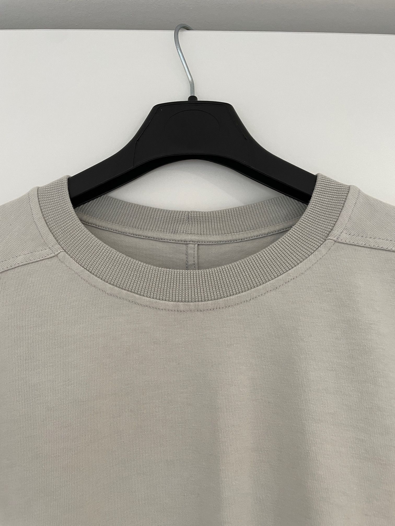 Rick Owens RICK OWENS PHLEGETHON SS21 OYSTER JUMBO TEE Size US L / EU 52-54 / 3 - 4 Thumbnail
