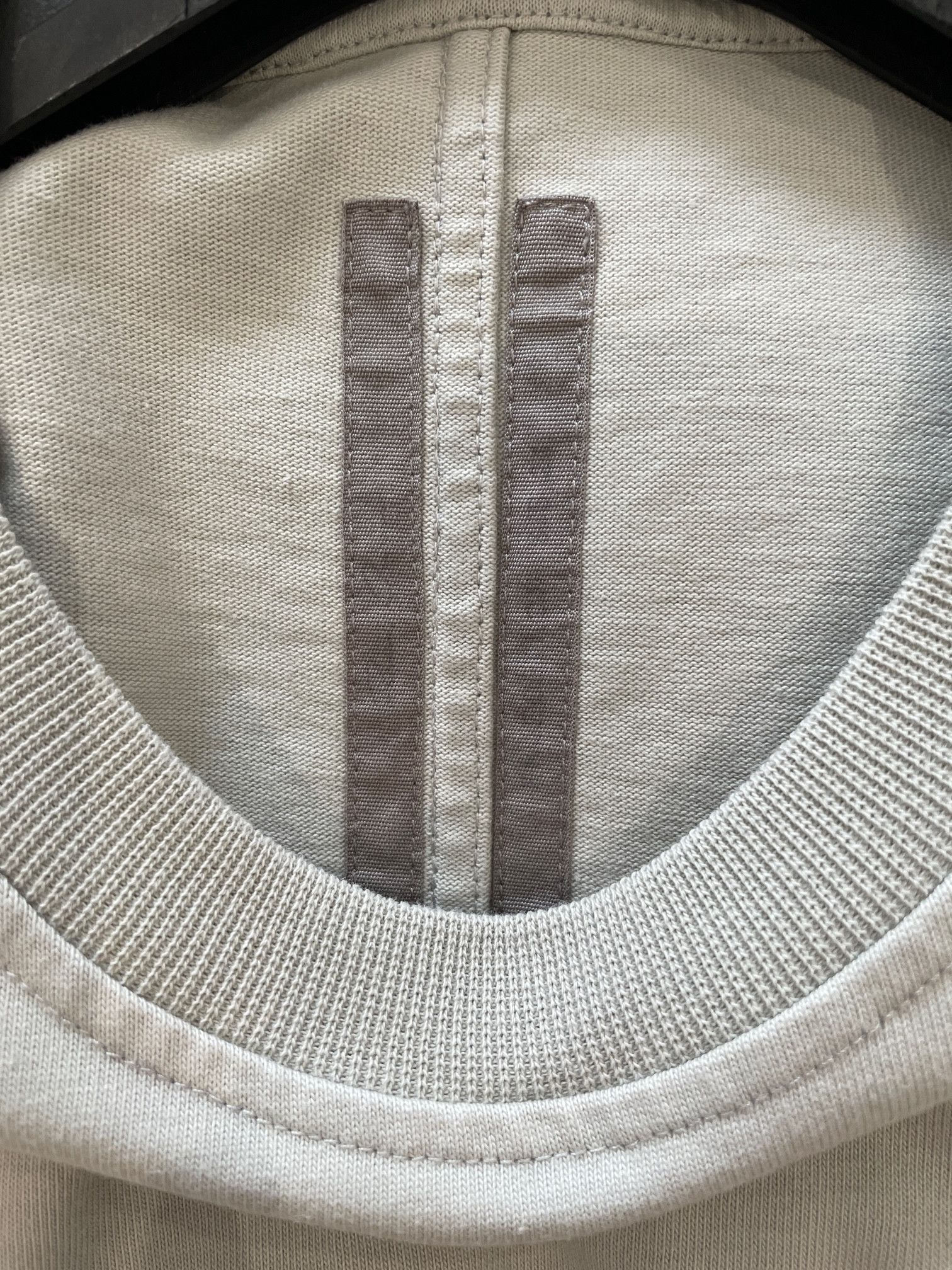 Rick Owens RICK OWENS PHLEGETHON SS21 OYSTER JUMBO TEE Size US L / EU 52-54 / 3 - 5 Thumbnail
