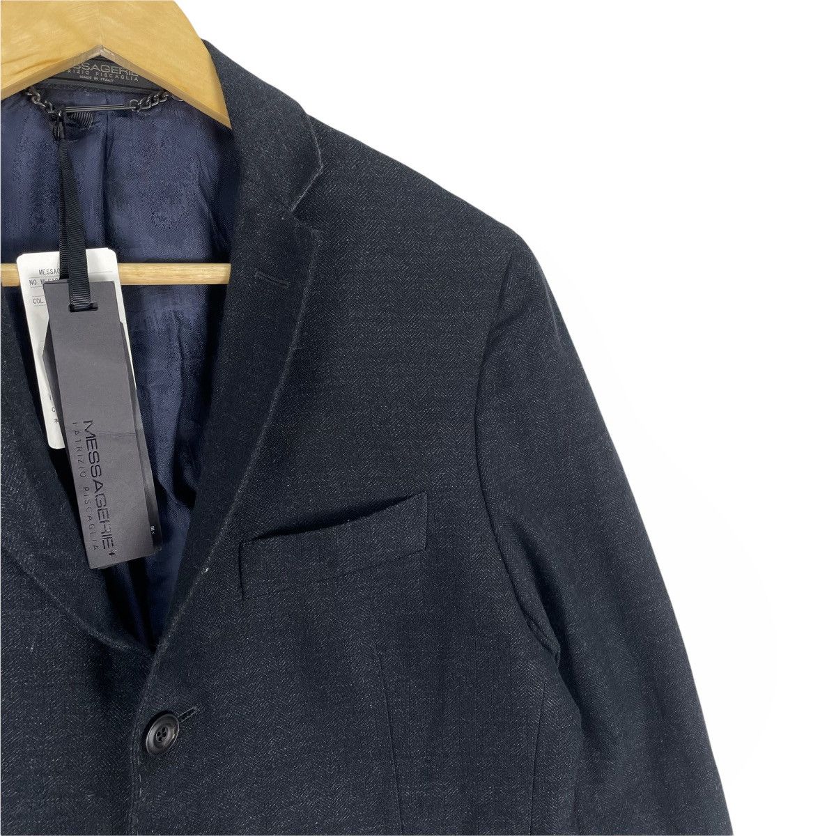 Messagerie ❄️NWT MESSAGERIE PATRIZIO PISCAGLIA TWO TONES BLAZER COAT Size 48S - 4 Thumbnail