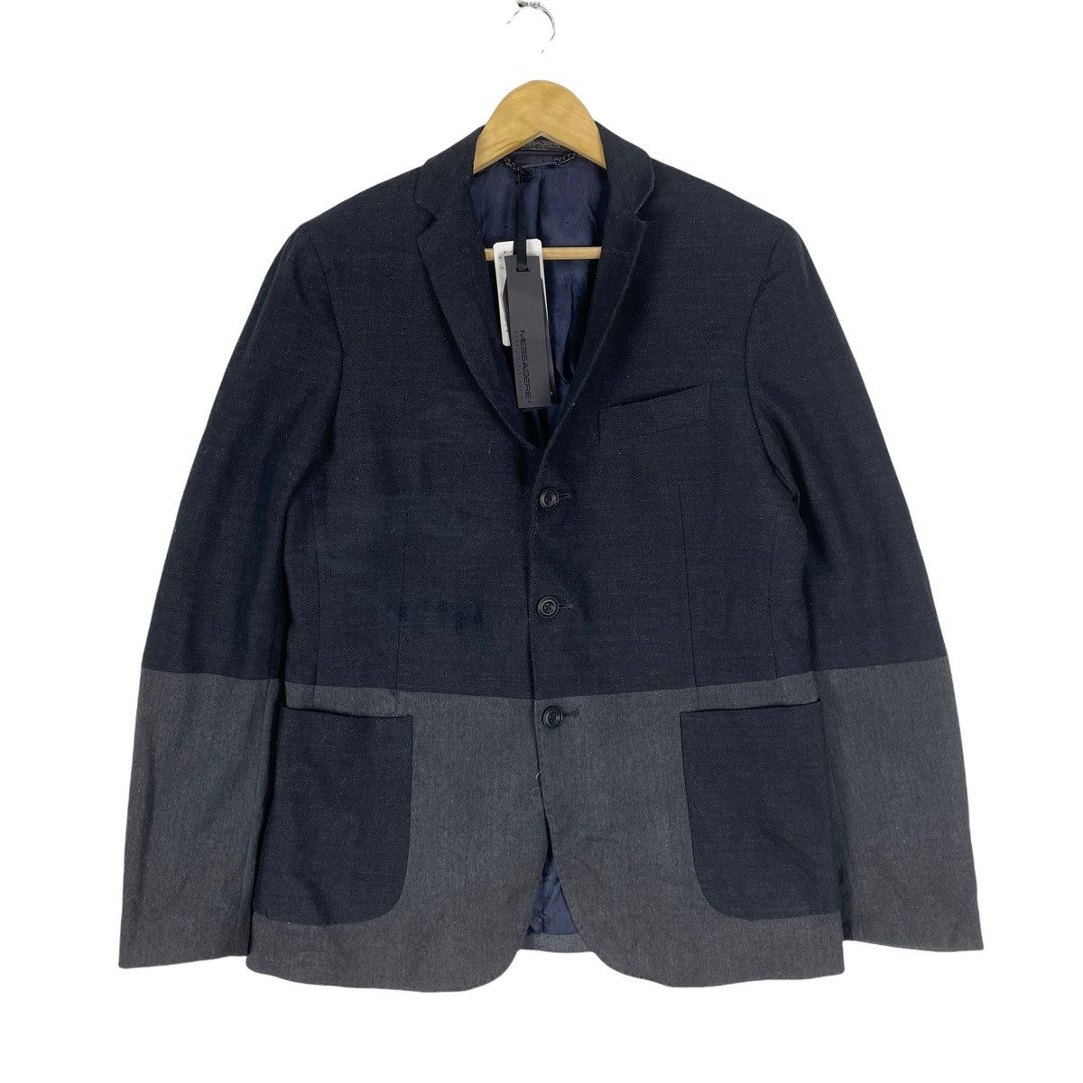 Messagerie ❄️NWT MESSAGERIE PATRIZIO PISCAGLIA TWO TONES BLAZER COAT Size 48S - 1 Thumbnail