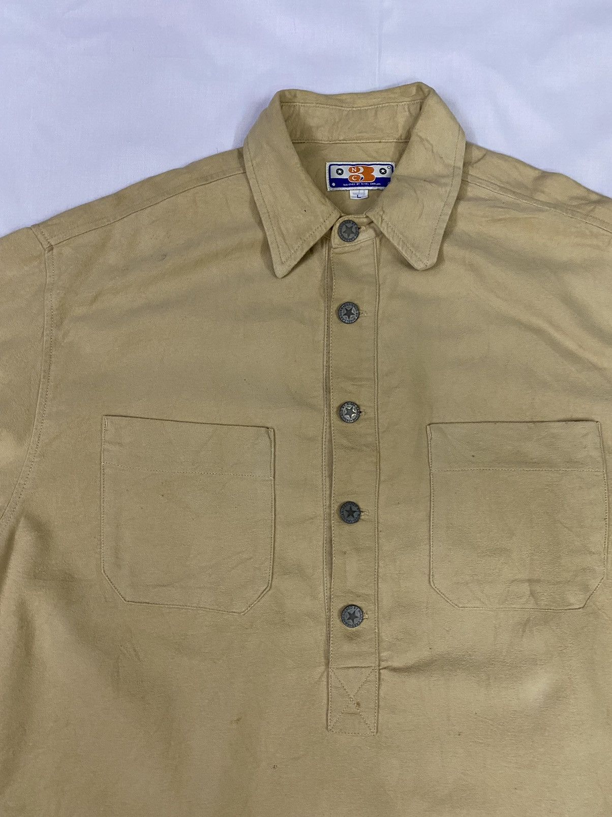 Nigel Cabourn Nigel Cabourn Half Button Anorak Shirts Size US L / EU 52-54 / 3 - 5 Thumbnail