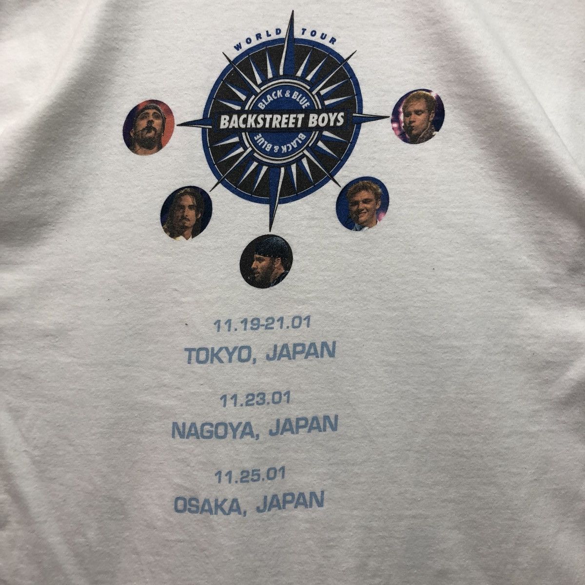 Band Tees × Vintage Backstreet Boys Black & Blue World Tour T Shirt Rap Hip Hop Size US M / EU 48-50 / 2 - 4 Thumbnail