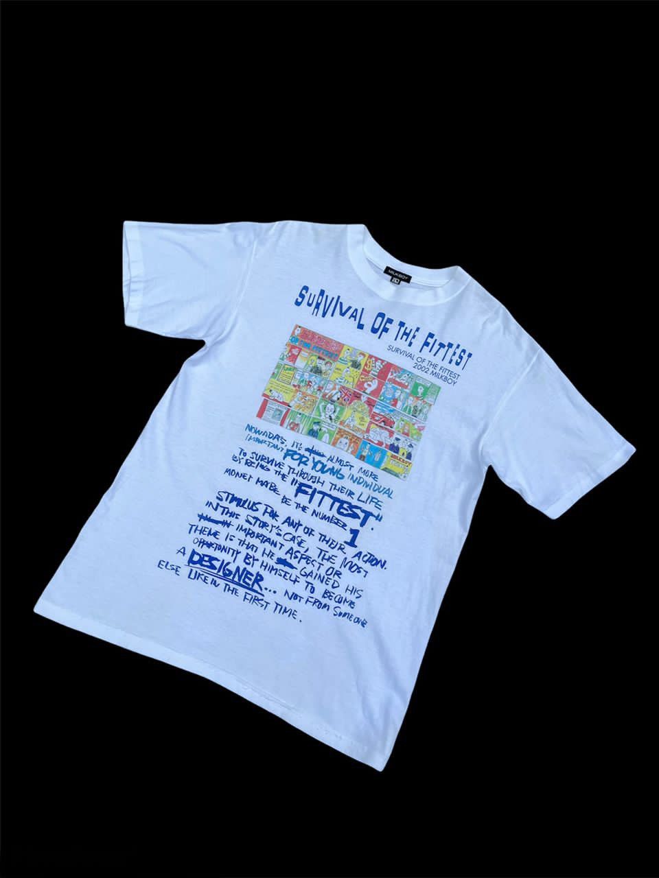 20471120 × Beauty Beast × Japanese Brand Milkboy Survival Of The Fittest Tee Size US L / EU 52-54 / 3 - 3 Thumbnail