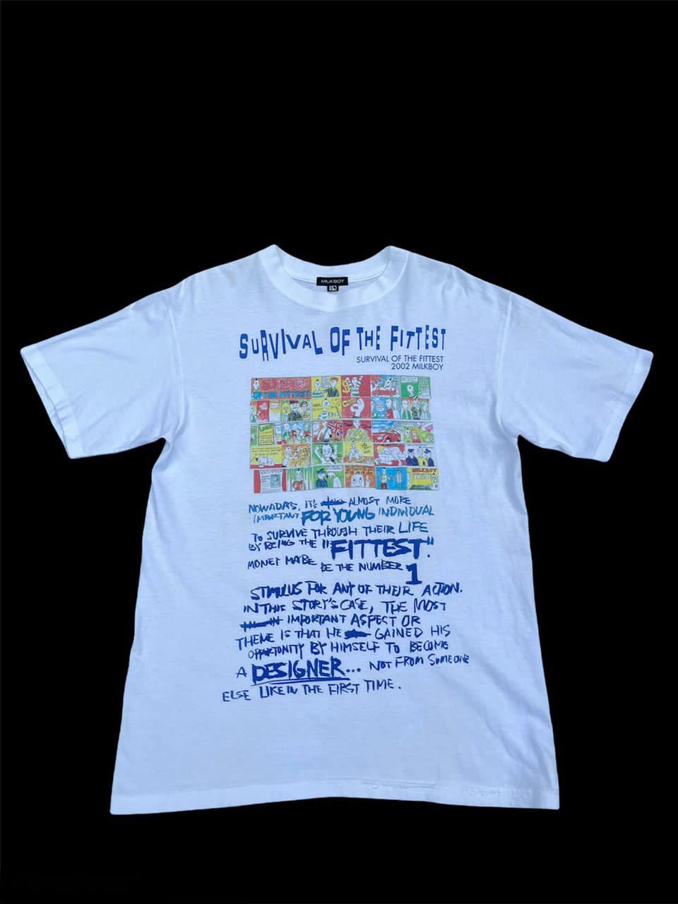 20471120 × Beauty Beast × Japanese Brand Milkboy Survival Of The Fittest Tee Size US L / EU 52-54 / 3 - 1 Thumbnail