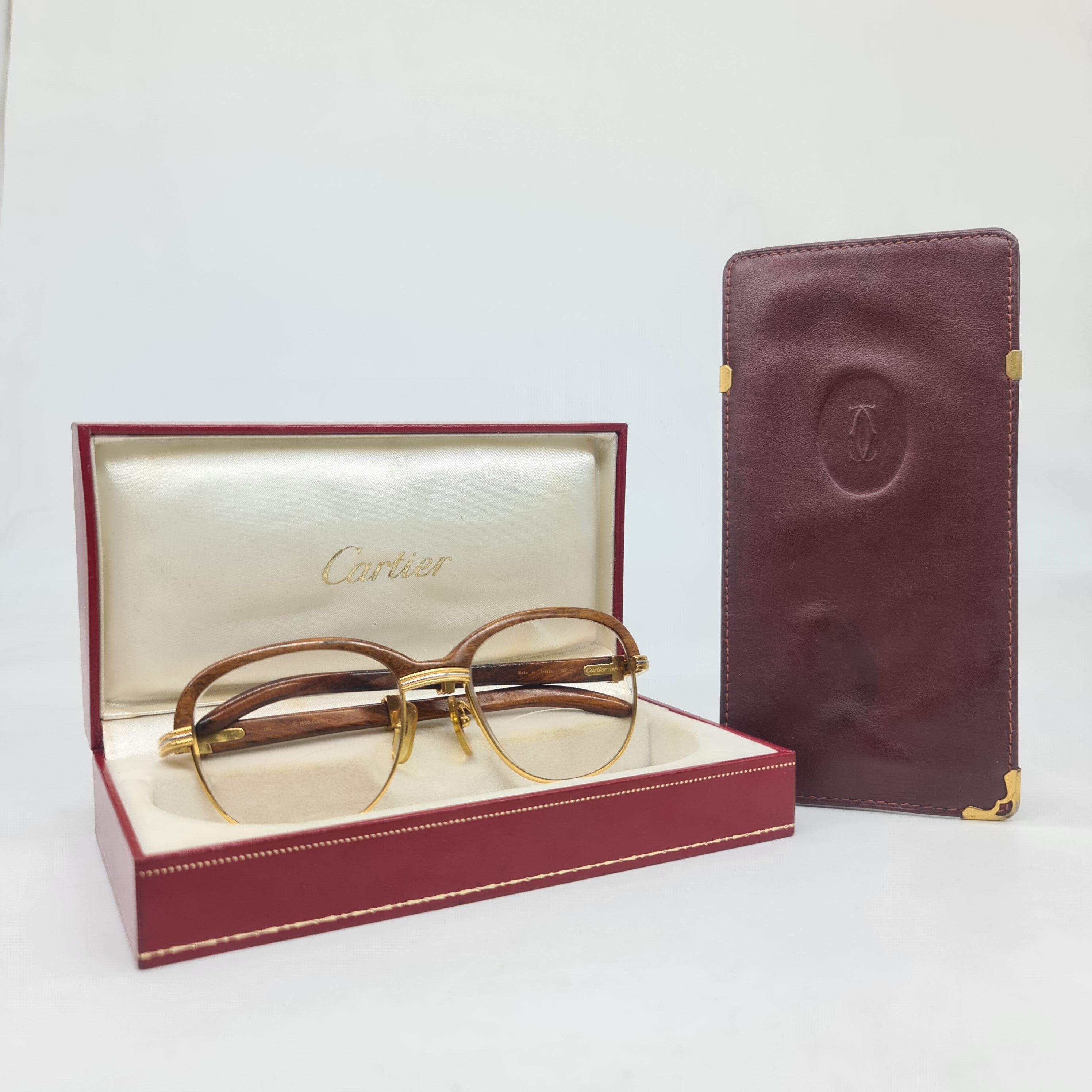 Cartier - 1990 - Malmaison Bubinga Wood Glasses