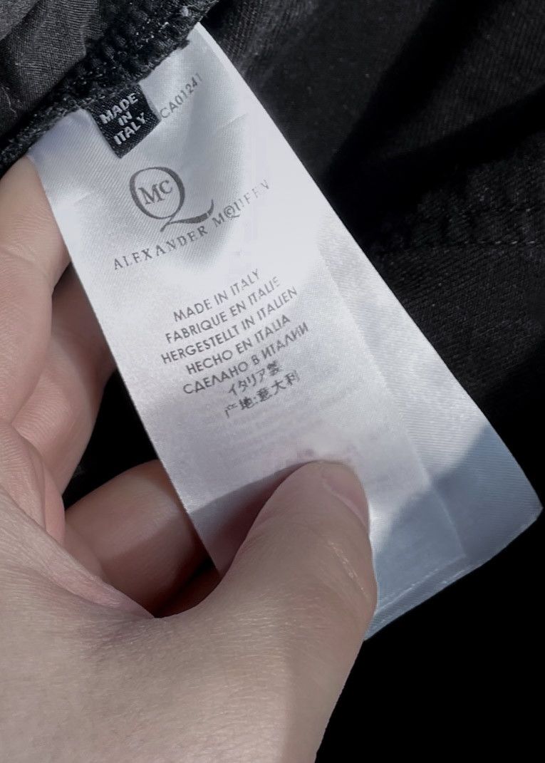 MCQ McQ McQueen Black Skinny Jeans With Faux Leather Detailing Size US 34 / EU 50 - 7 Thumbnail