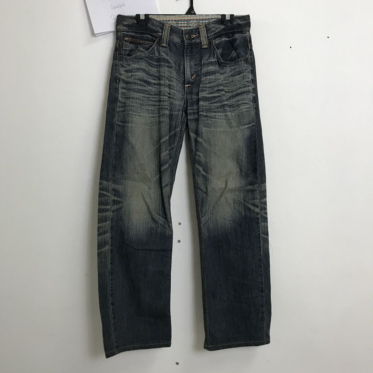 Edwin Vintage Edwin Motif Navajo Style Faded Denim Pants Size US 32 / EU 48 - 1 Thumbnail