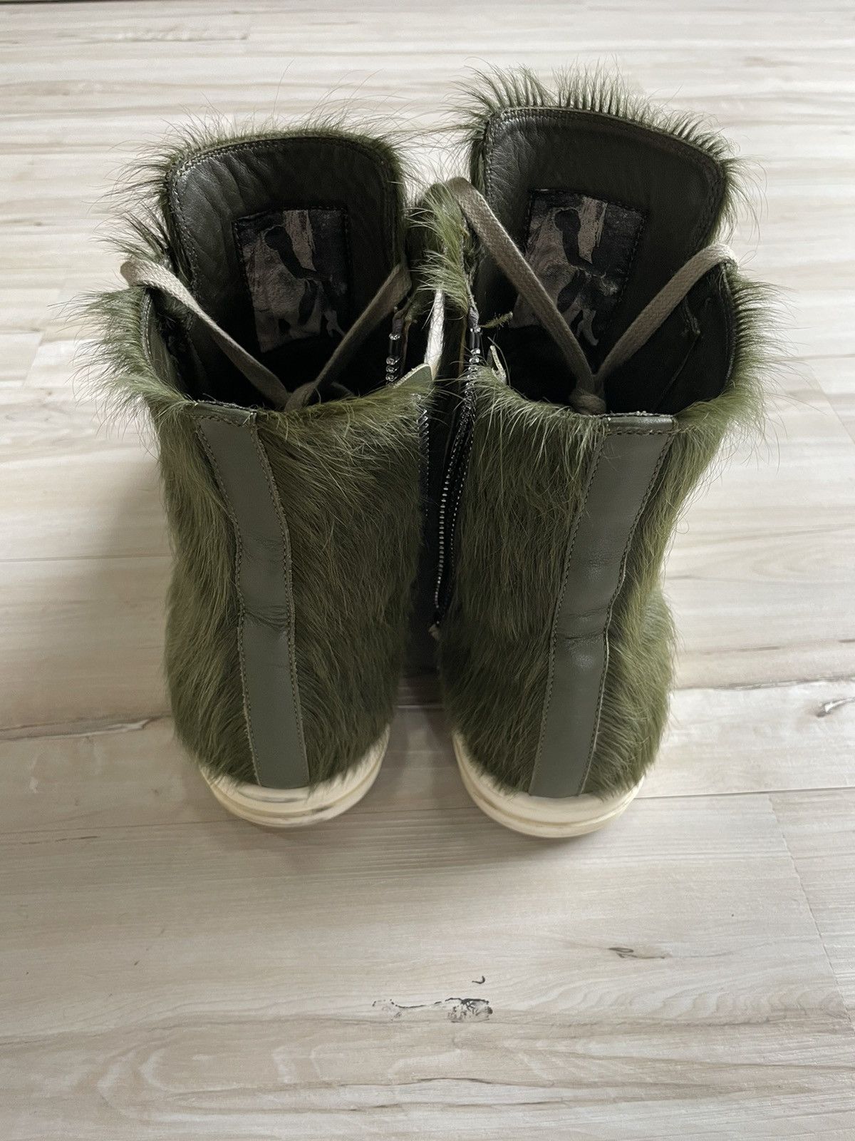 Rick Owens Rick Owens Green Pony Hair Ramones Grailed