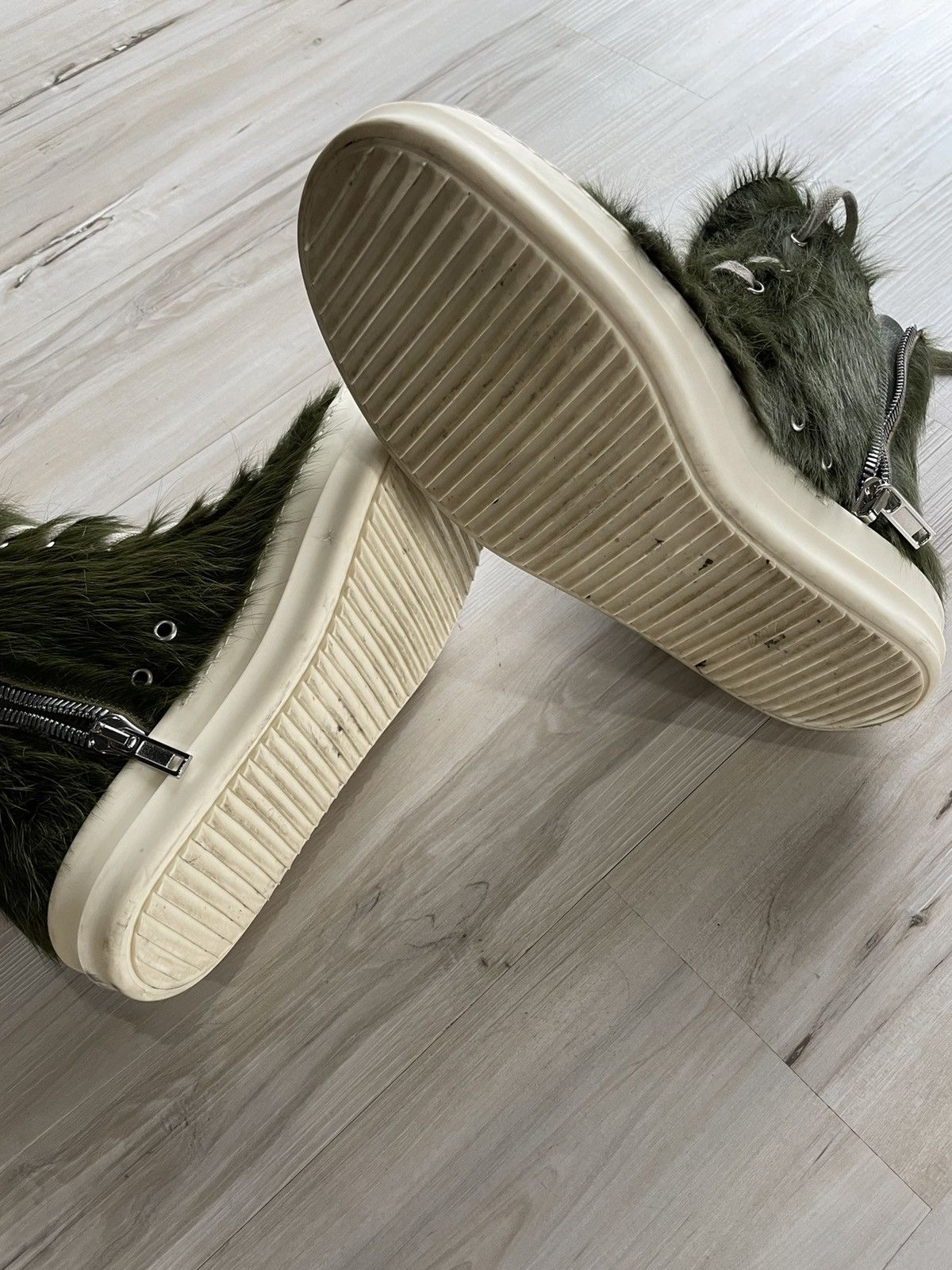 Rick Owens Rick Owens Green Pony Hair Ramones Grailed