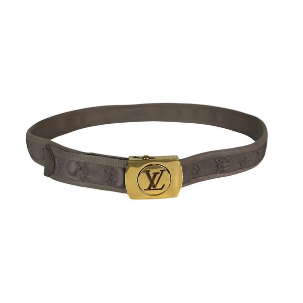 Louis Vuitton Louis Vuitton Lv Logo Monogram Belt Grailed