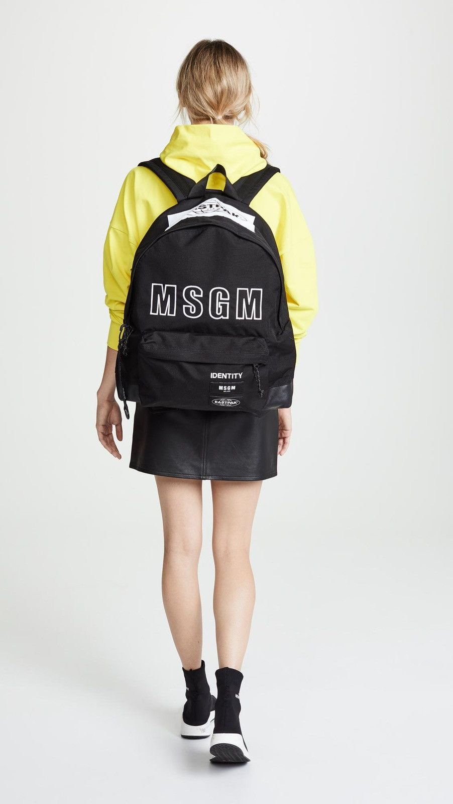 Msgm x Eastpak backpack in black