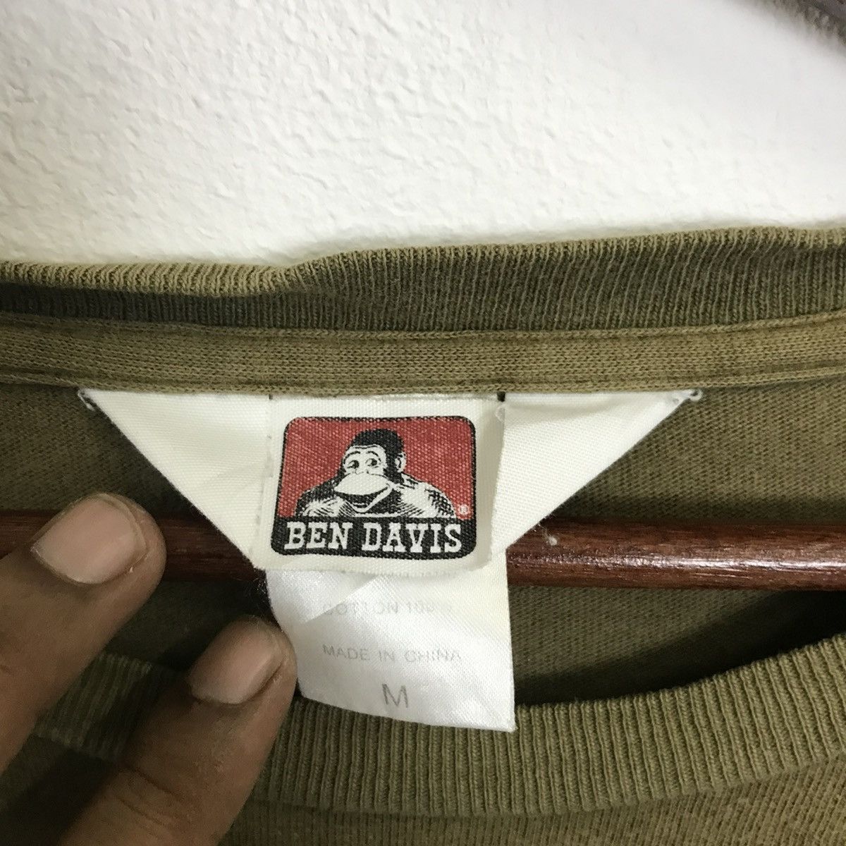 Ben Davis × Vintage Vintage Ben Davis Faded Long Sleeve Tee Size US M / EU 48-50 / 2 - 5 Thumbnail