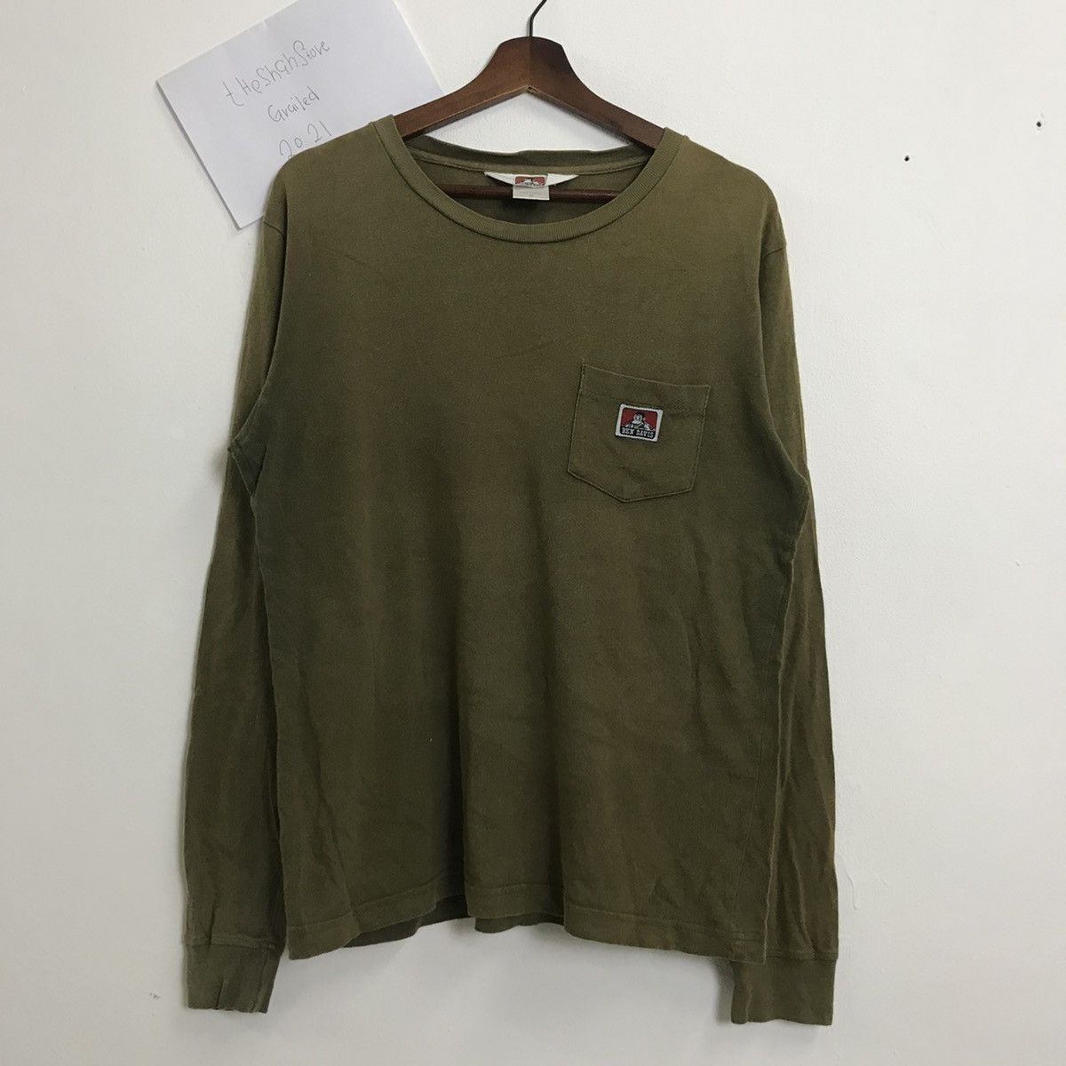 Ben Davis × Vintage Vintage Ben Davis Faded Long Sleeve Tee Size US M / EU 48-50 / 2 - 1 Thumbnail