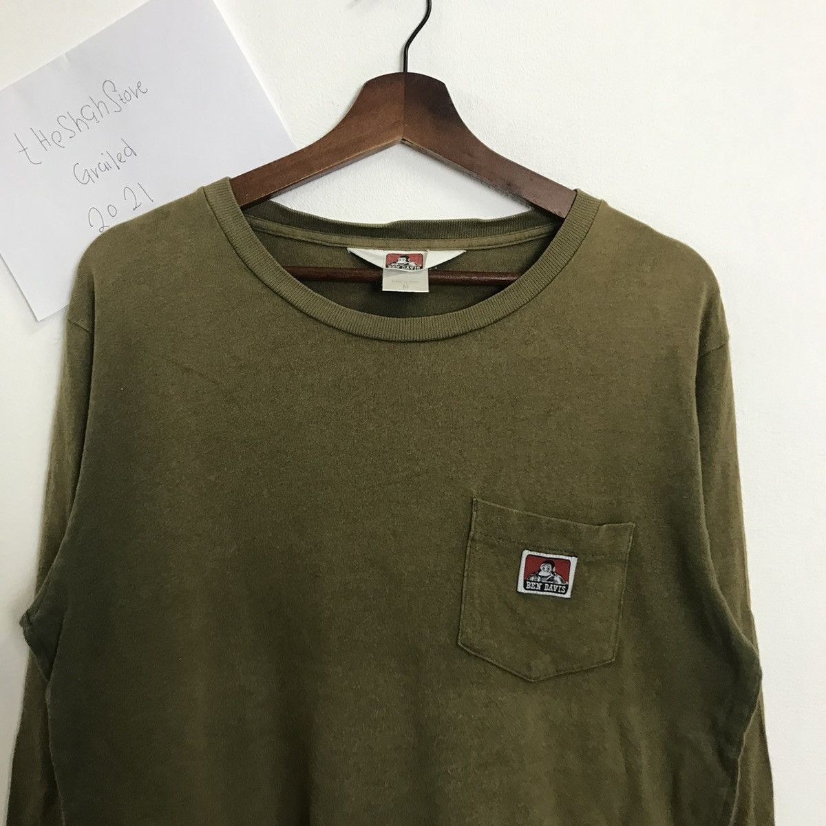 Ben Davis × Vintage Vintage Ben Davis Faded Long Sleeve Tee Size US M / EU 48-50 / 2 - 4 Thumbnail