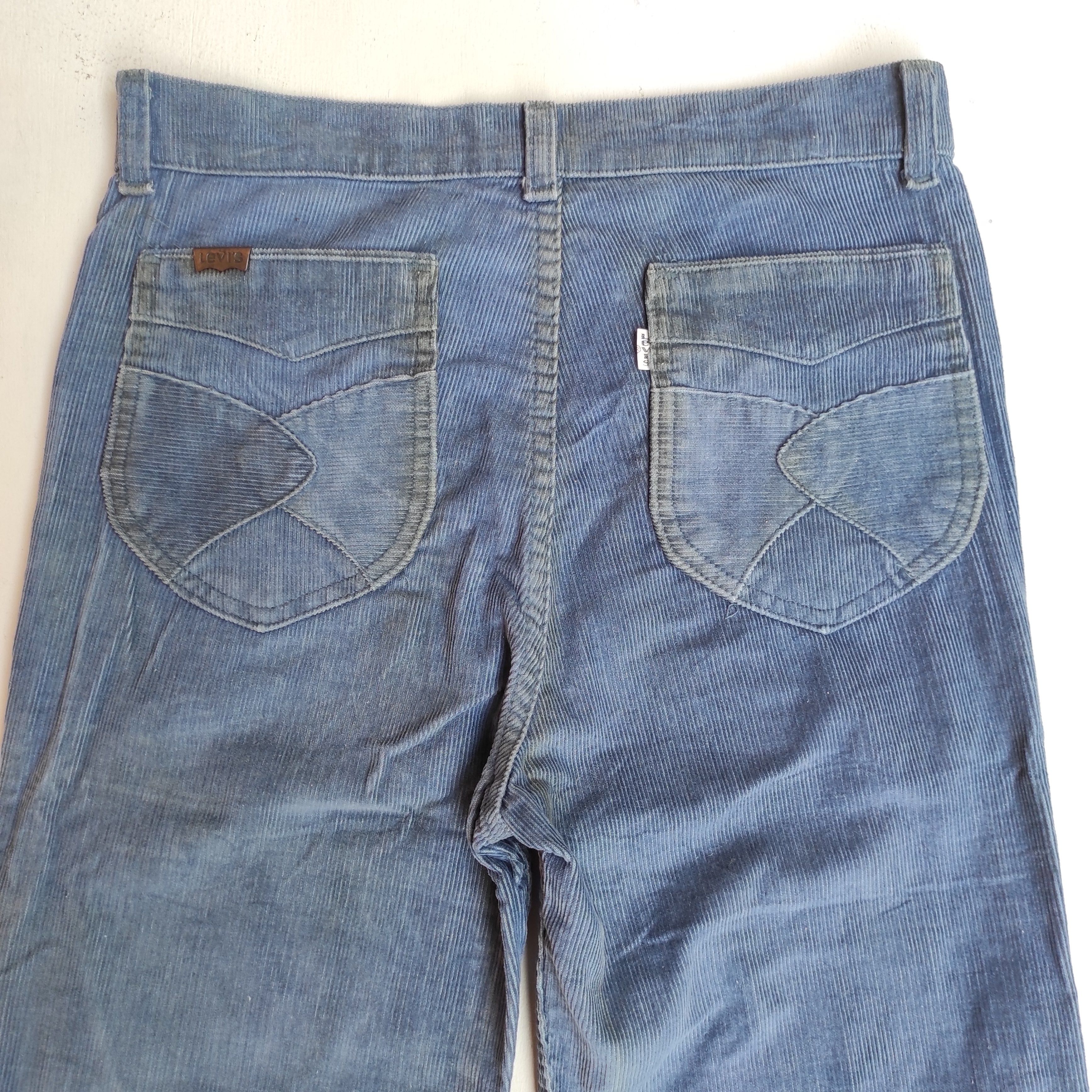 Levi's Flare Vintage 80s Levis Corduroy Bootcut Pants Talon 42 Zip Size US 28 / EU 44 - 11 Thumbnail