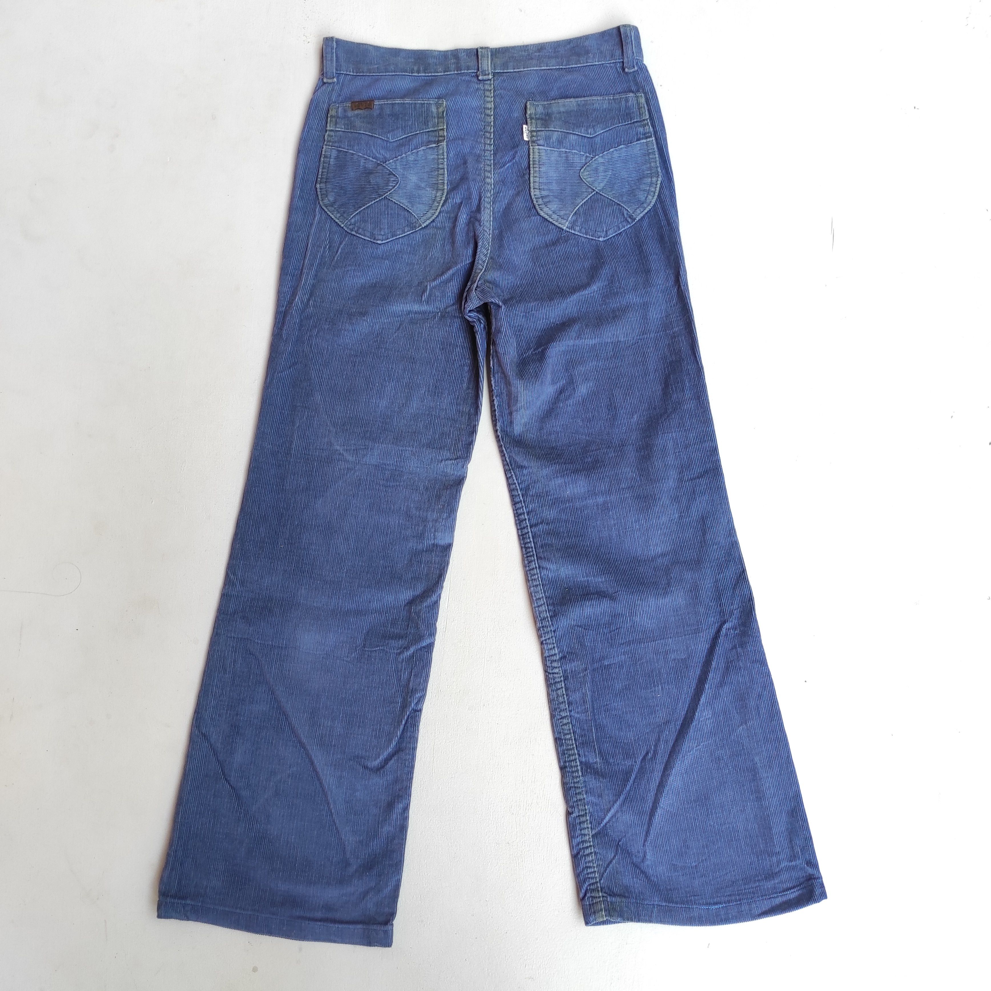 Levi's Flare Vintage 80s Levis Corduroy Bootcut Pants Talon 42 Zip Size US 28 / EU 44 - 10 Thumbnail