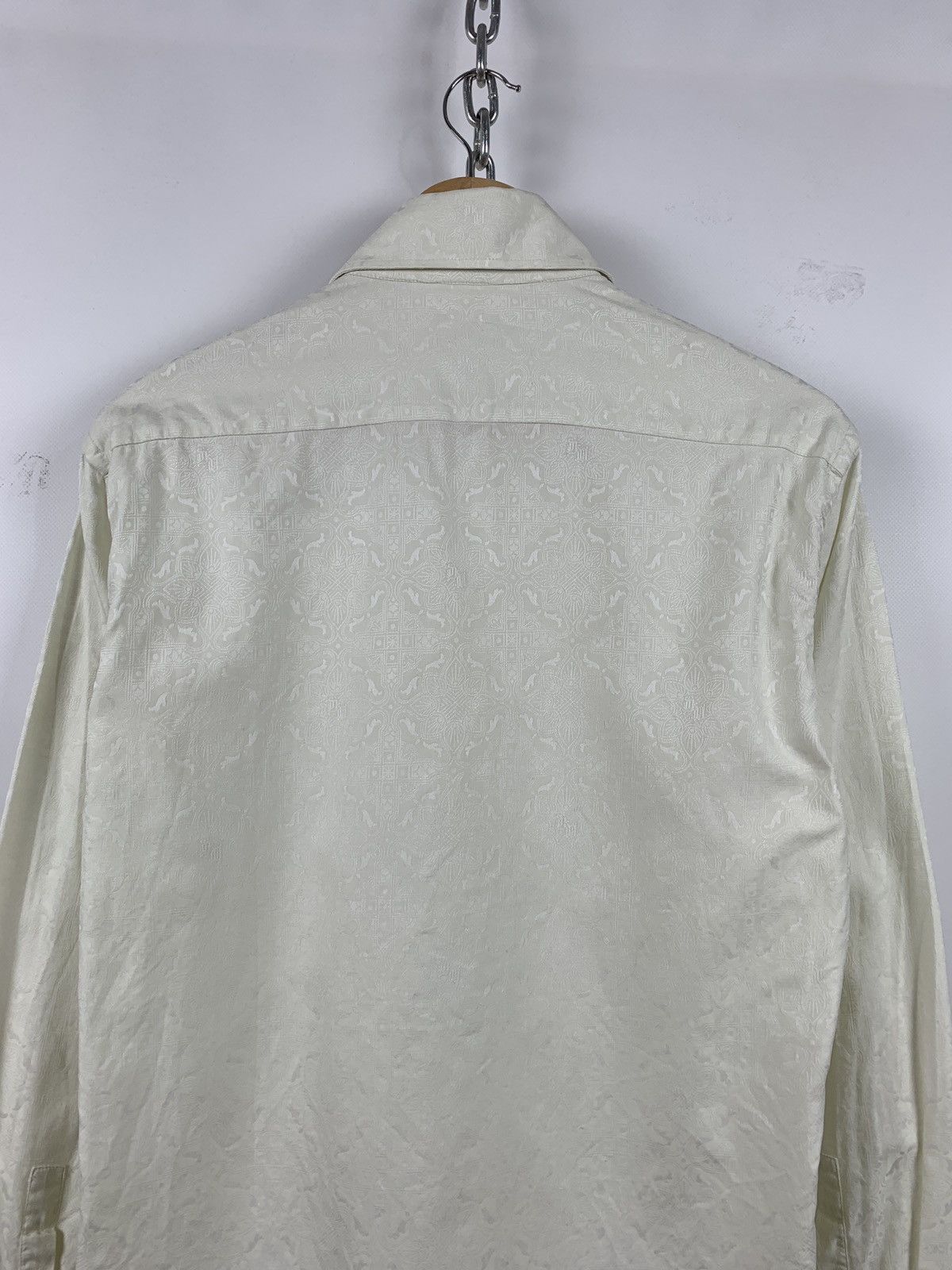 Versace 90s Vintage Versace Monogram Button Up Long Sleeve Shirt Size US M / EU 48-50 / 2 - 8 Thumbnail