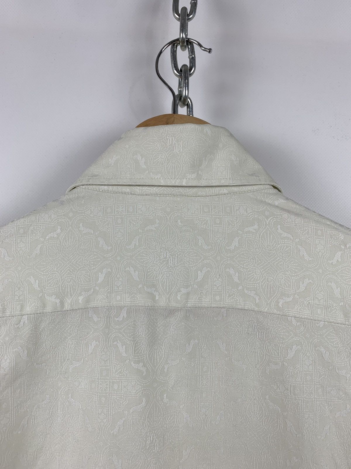 Versace 90s Vintage Versace Monogram Button Up Long Sleeve Shirt Size US M / EU 48-50 / 2 - 9 Thumbnail