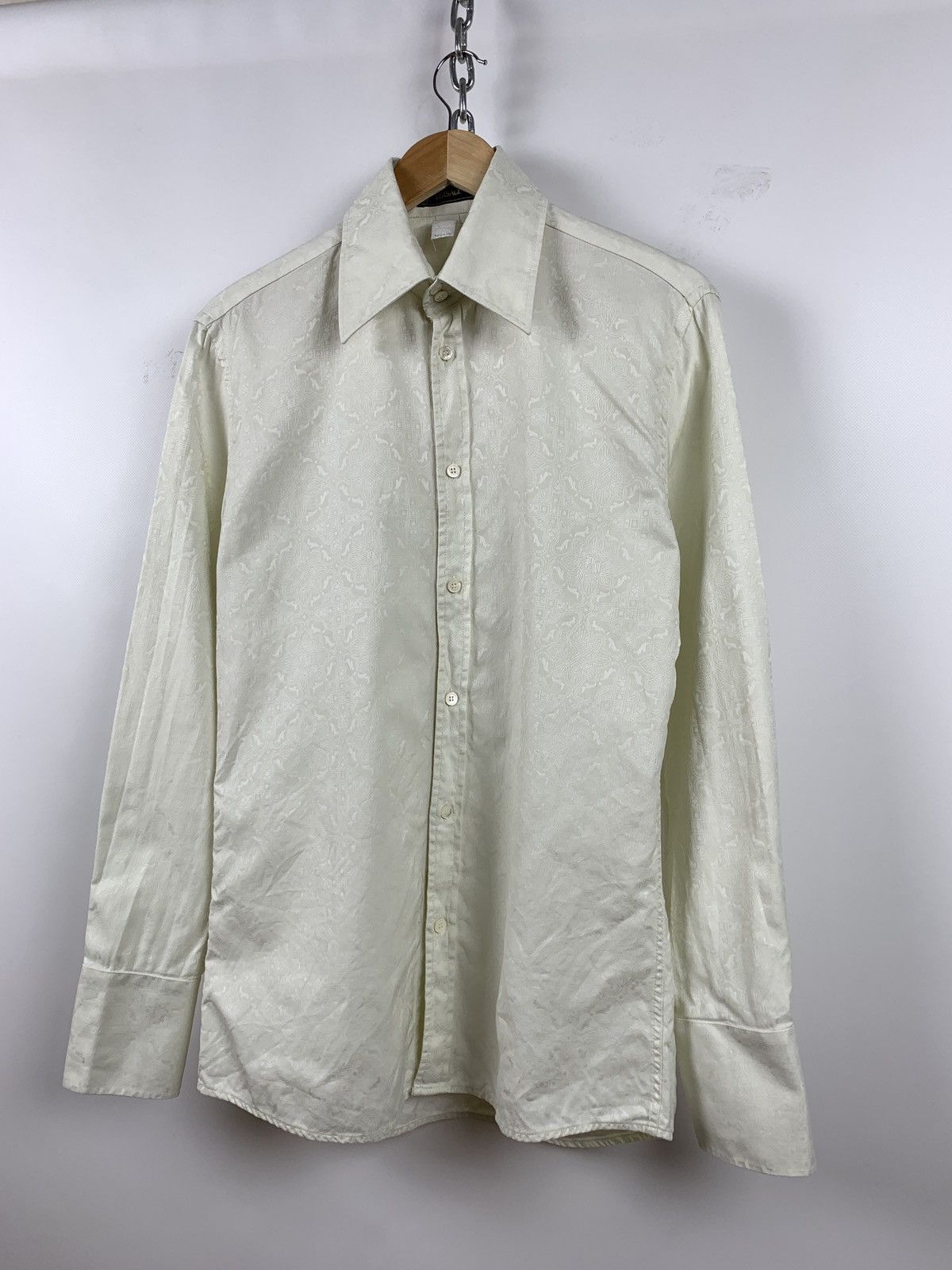 Versace 90s Vintage Versace Monogram Button Up Long Sleeve Shirt Size US M / EU 48-50 / 2 - 12 Thumbnail