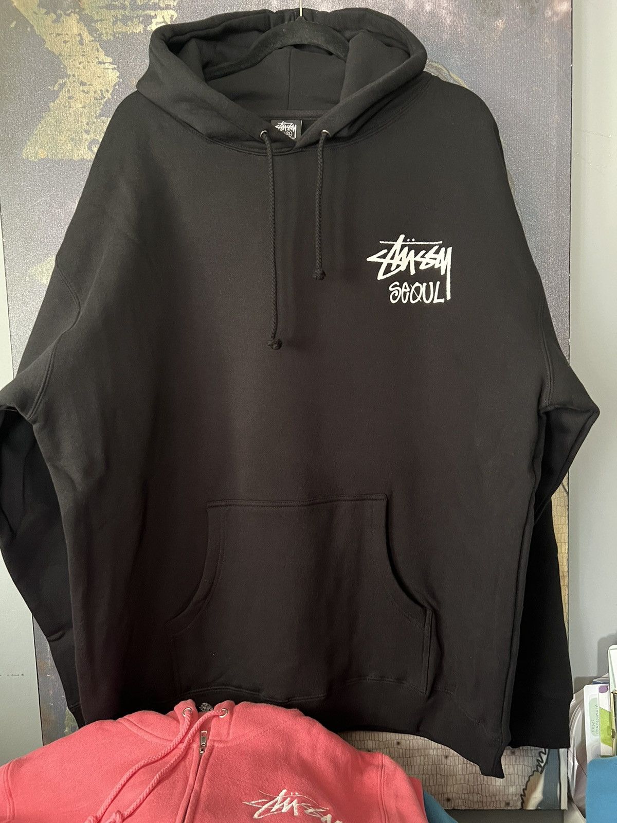 Streetwear × Stussy × Vintage Black Stussy Seoul Hoodie | Grailed