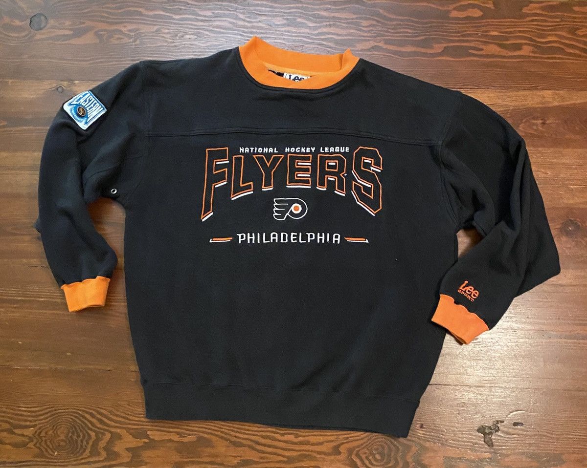 90's Philadelphia Flyers Lee NHL Hoody Sweatshirt XL – Rare VNTG