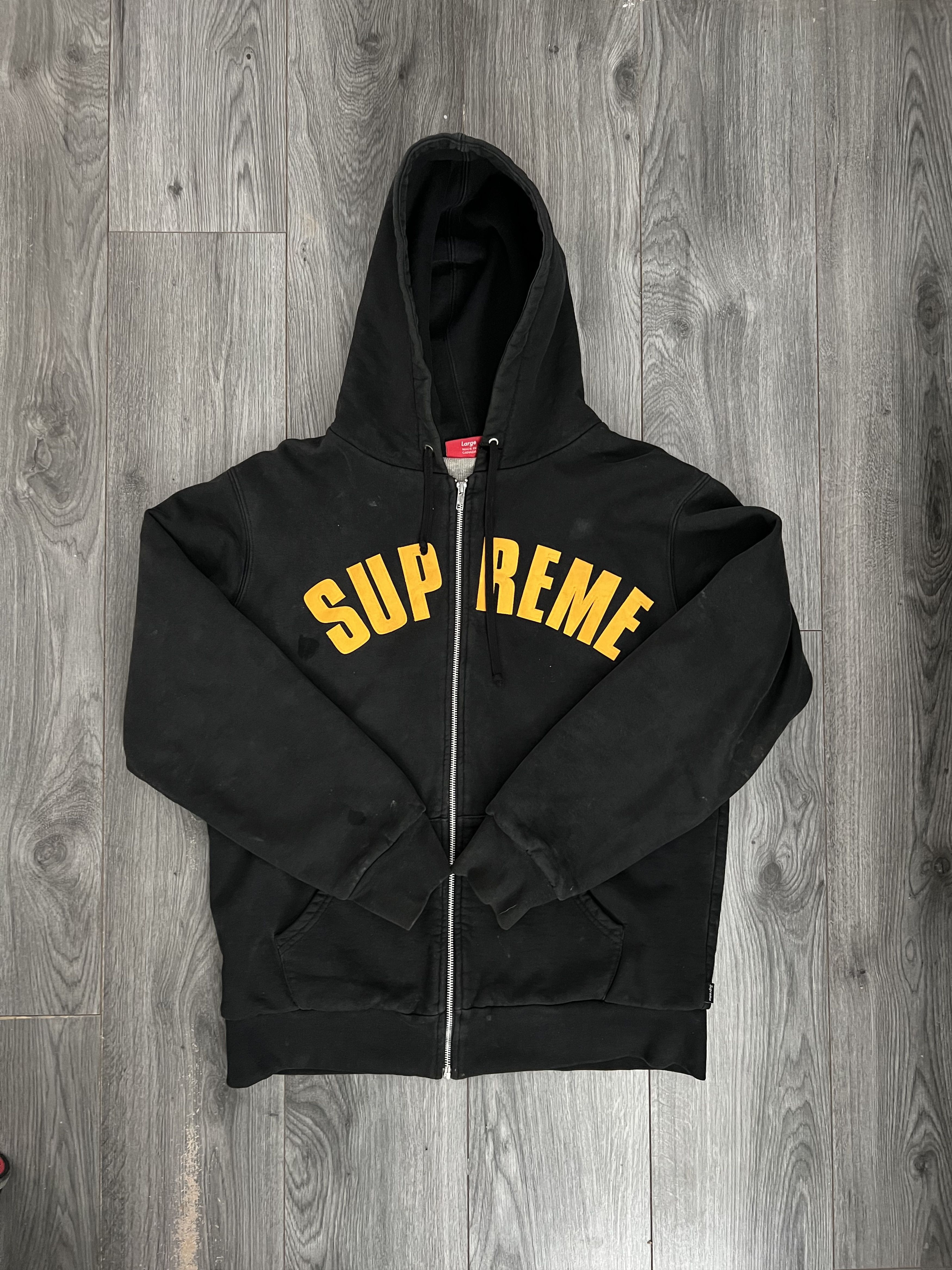 Supreme Supreme Thermal Arc Logo Zip up Hoodie | Grailed