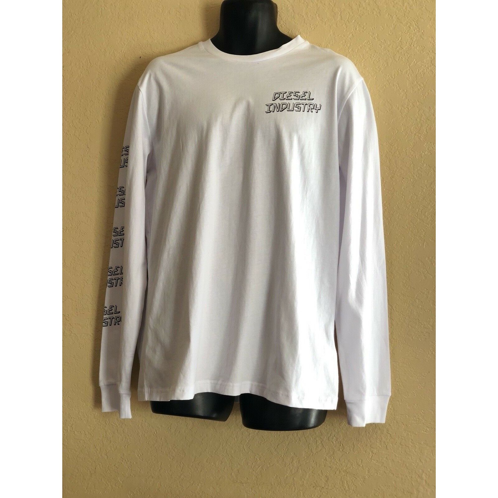 Diesel White Cotton Diego J1 Diesel Industrial shirt - Long