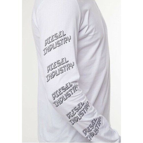 Diesel White Cotton Diego J1 Diesel Industrial shirt - Long