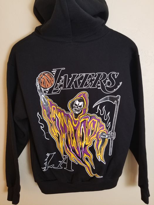 Warren Lotas Lakers Grim Reaper size M hoodie | Grailed