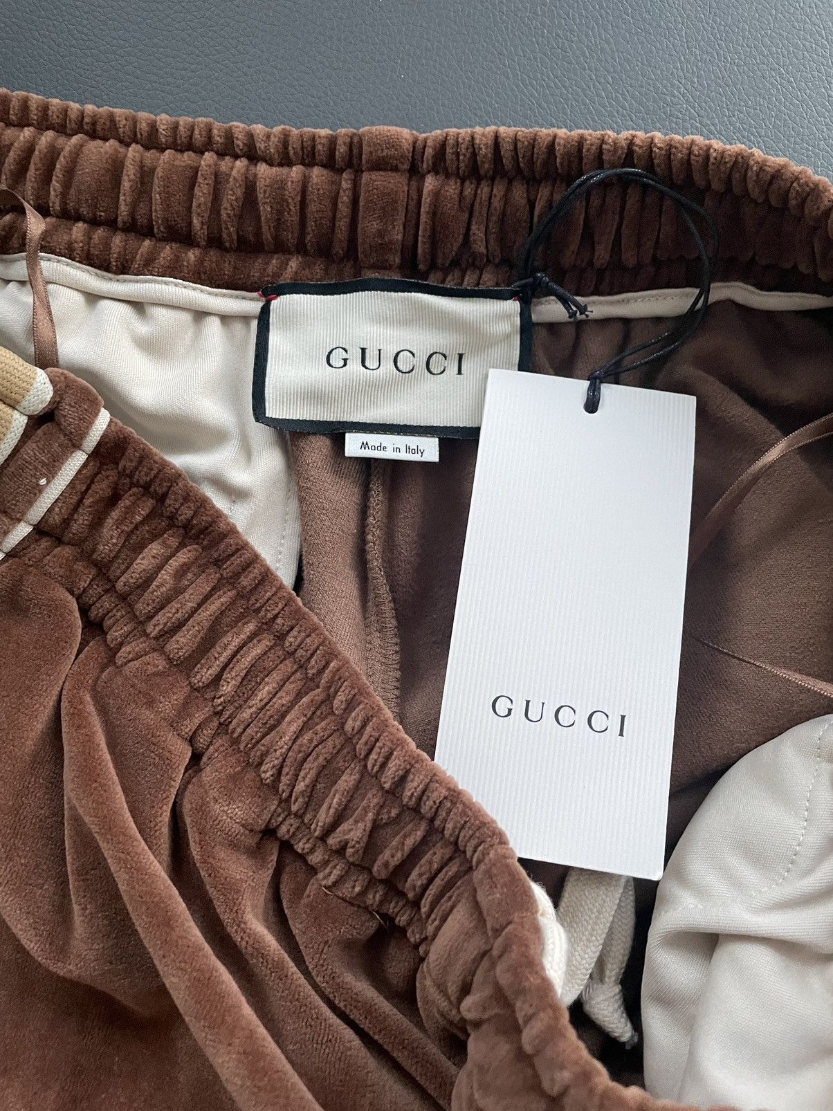 Gucci Super Runway GG Logo Chenille Velour Jogging Tracksuit Pant Size US 34 / EU 50 - 4 Thumbnail