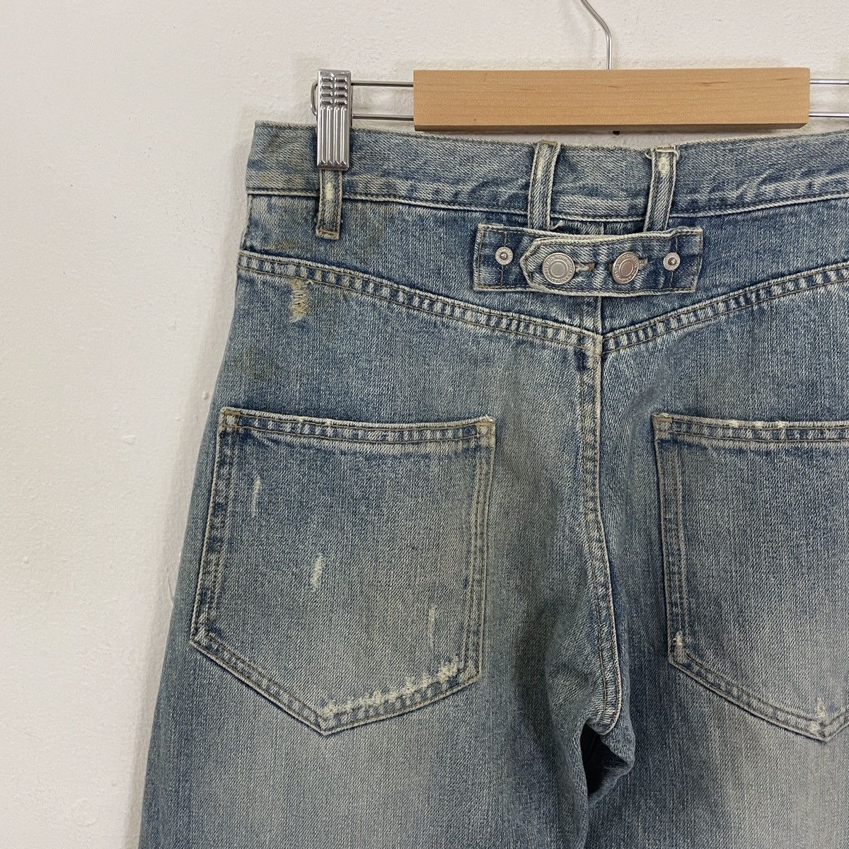 Japanese Brand × Other Vintage Unbranded Buckles Distressed Denim Jeans Size US 30 / EU 46 - 3 Thumbnail