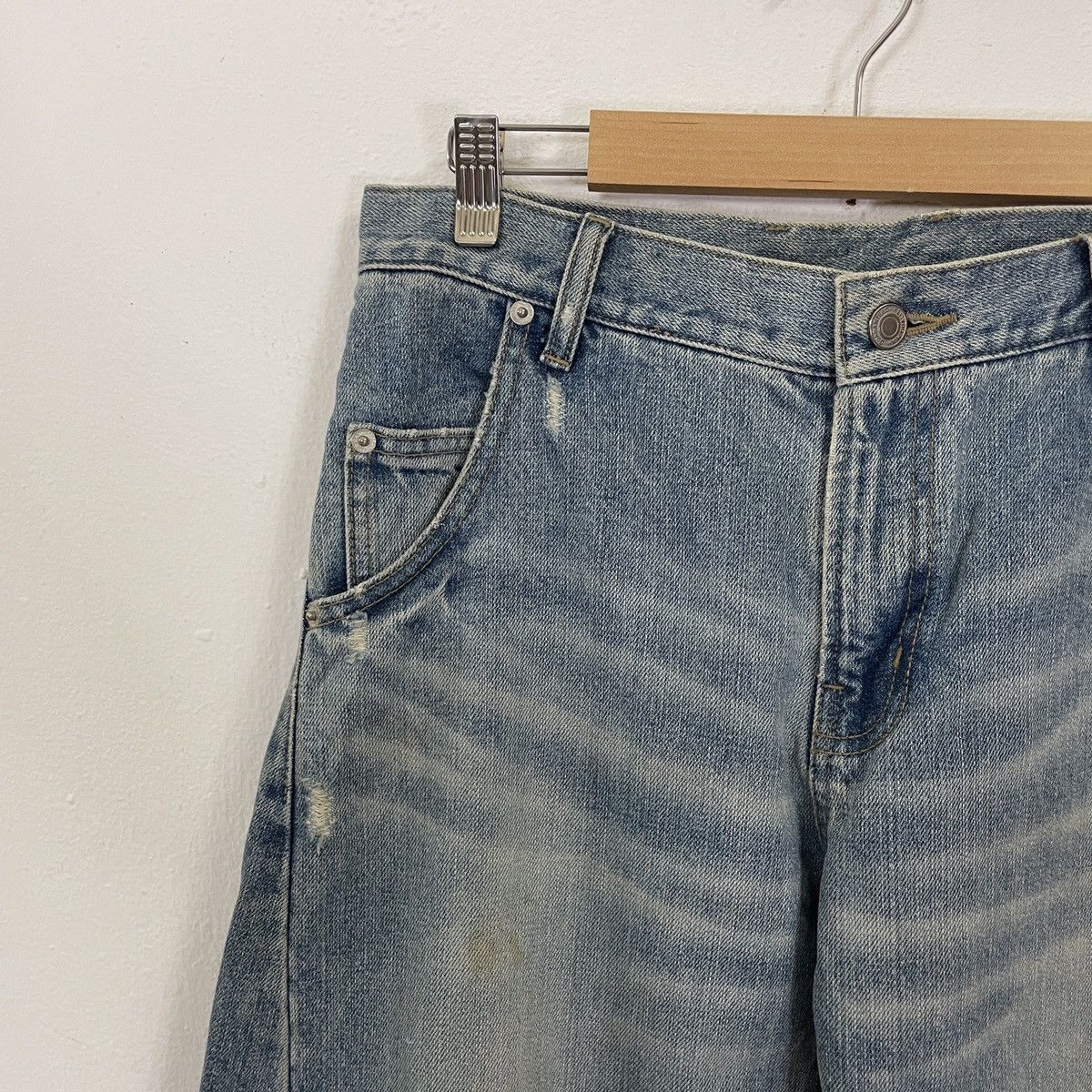 Japanese Brand × Other Vintage Unbranded Buckles Distressed Denim Jeans Size US 30 / EU 46 - 10 Thumbnail