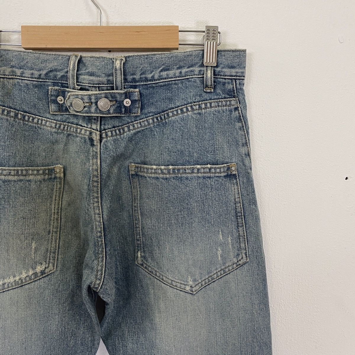 Japanese Brand × Other Vintage Unbranded Buckles Distressed Denim Jeans Size US 30 / EU 46 - 2 Thumbnail