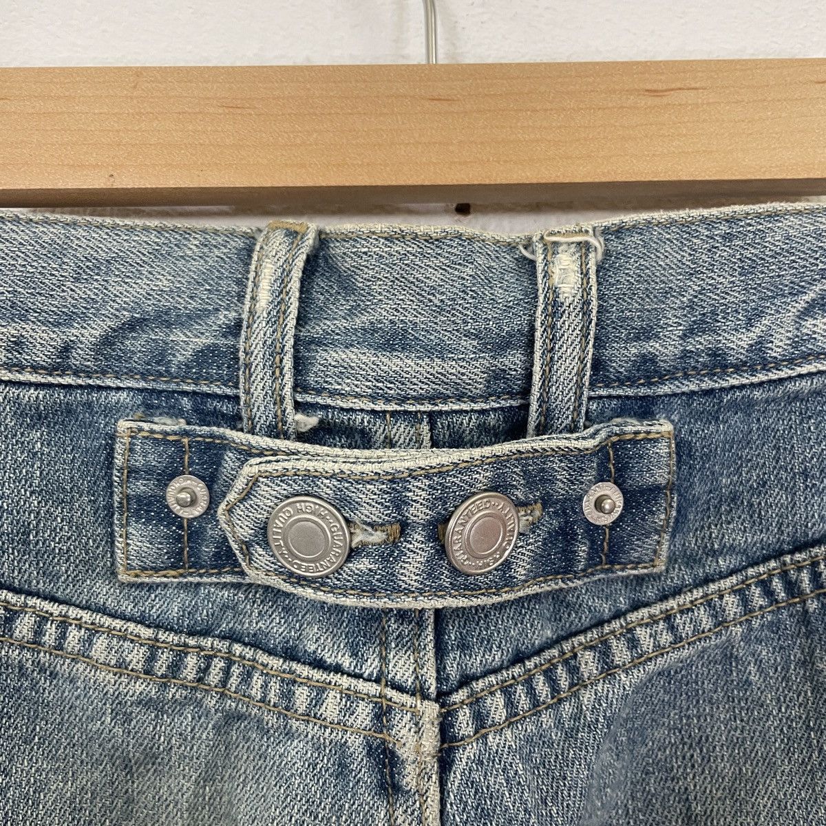 Japanese Brand × Other Vintage Unbranded Buckles Distressed Denim Jeans Size US 30 / EU 46 - 5 Thumbnail