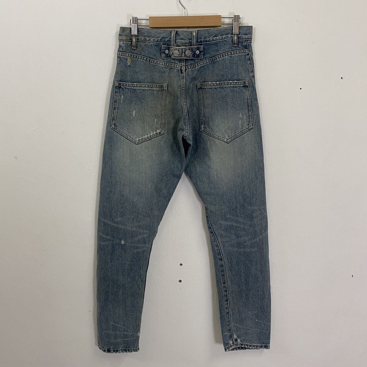 Japanese Brand × Other Vintage Unbranded Buckles Distressed Denim Jeans Size US 30 / EU 46 - 1 Thumbnail