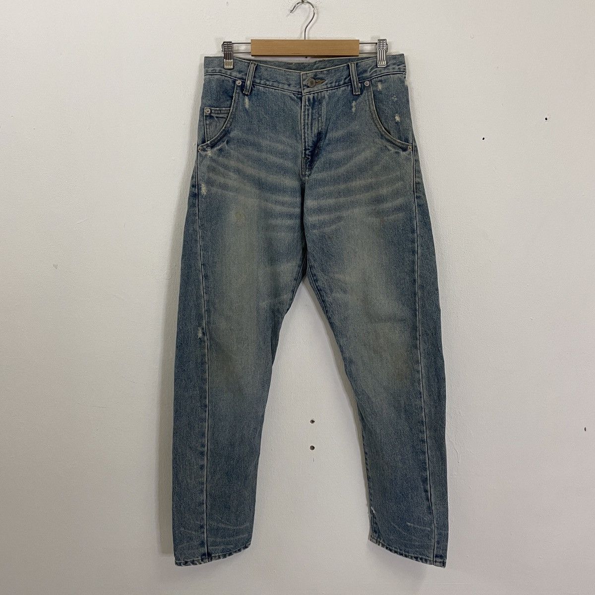 Japanese Brand × Other Vintage Unbranded Buckles Distressed Denim Jeans Size US 30 / EU 46 - 8 Thumbnail