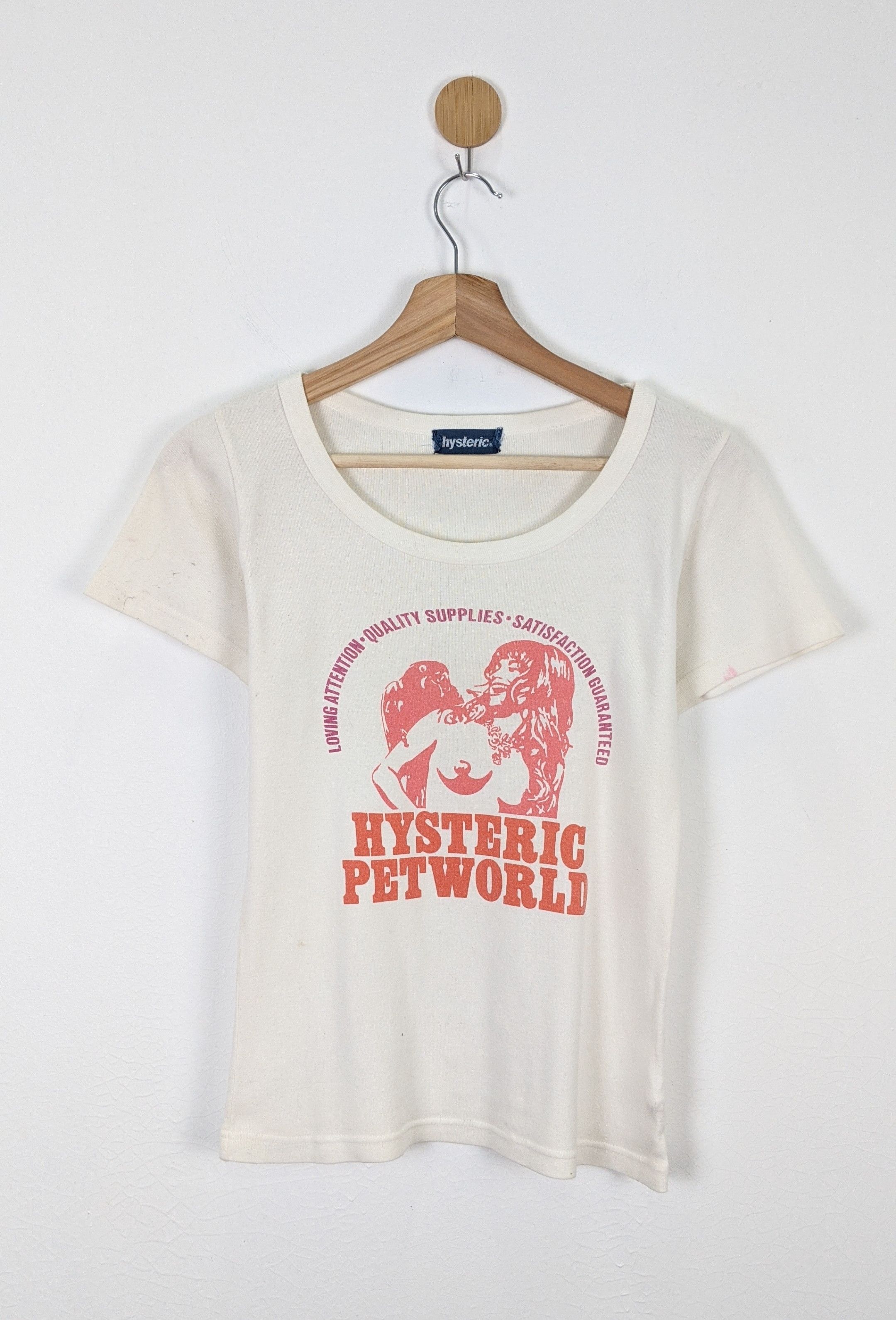 関税込【HYSTERIC GLAMOUR】HYSTERIC PETWORLD T-shirt HYSTERIC PETWORLD T-Shirt(L BLACK): HYSTERIC GLAMOUR