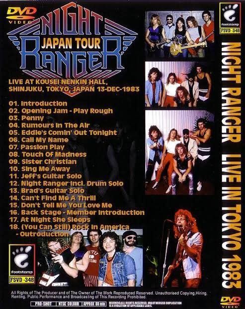 Band Tees 🖤BLACKFRIDAY🖤Vintage night ragers band 80s japan release Size US S / EU 44-46 / 1 - 5 Thumbnail
