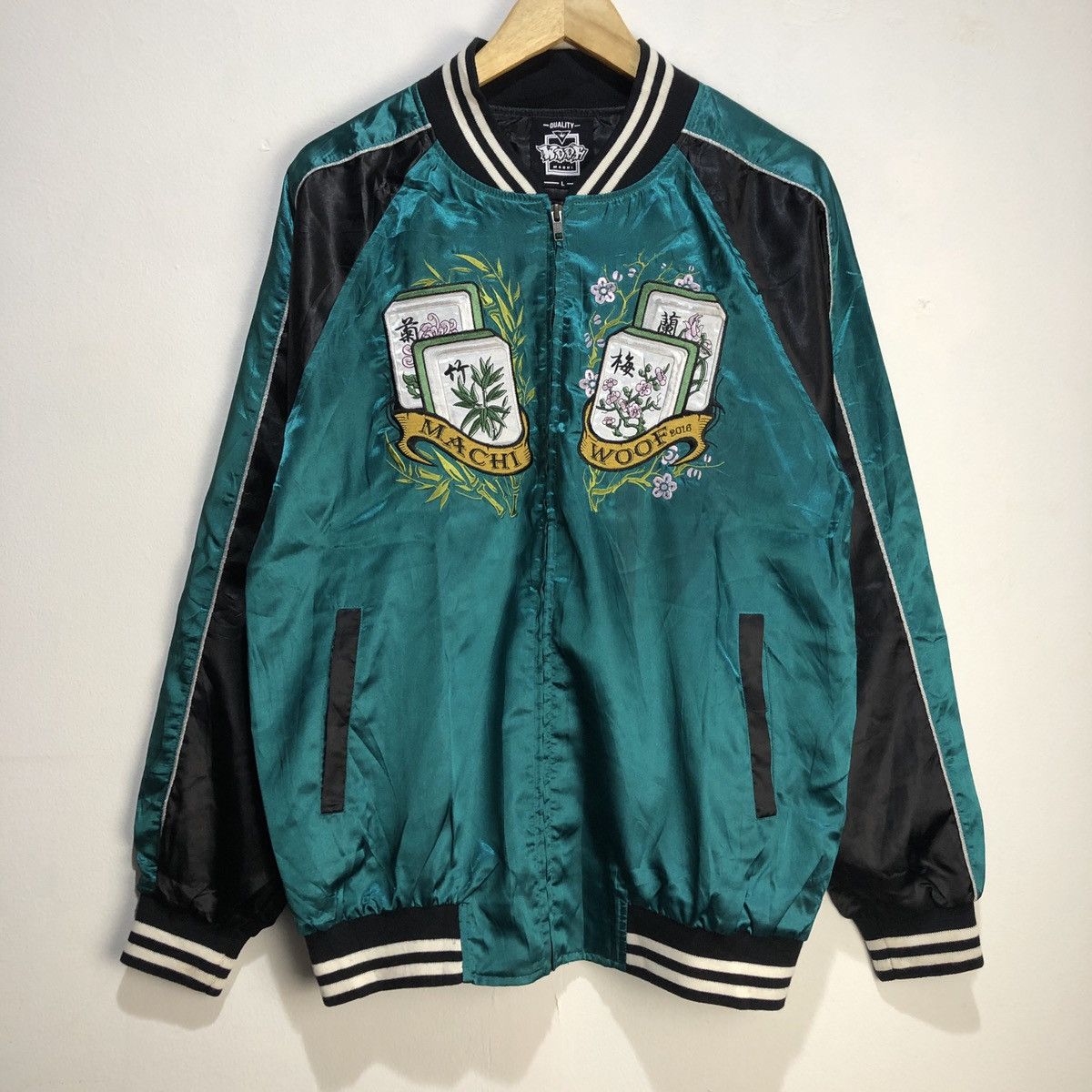 Other Machi Woof Mahjong Embroidered Sukajan Souvenir Jacket | Grailed