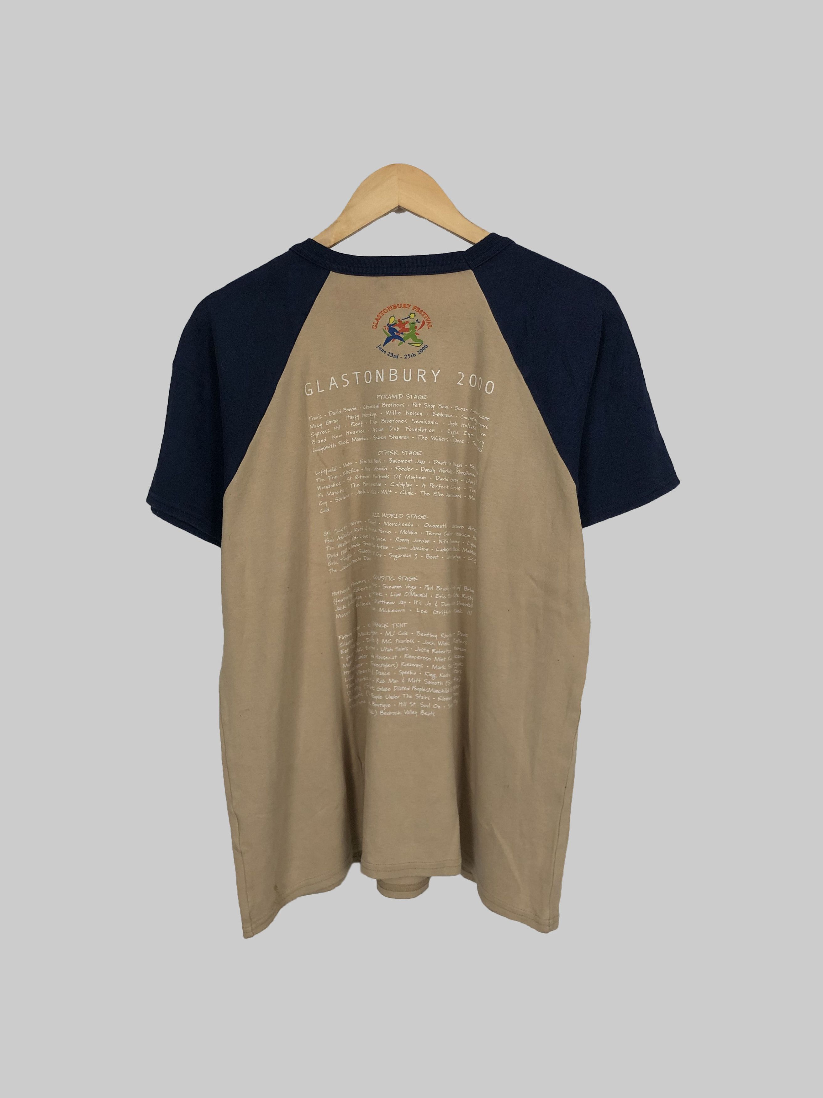 Band Tees Vintage 2000 Glastonbury Festival (Chemical Brothers) Size US M / EU 48-50 / 2 - 2 Thumbnail