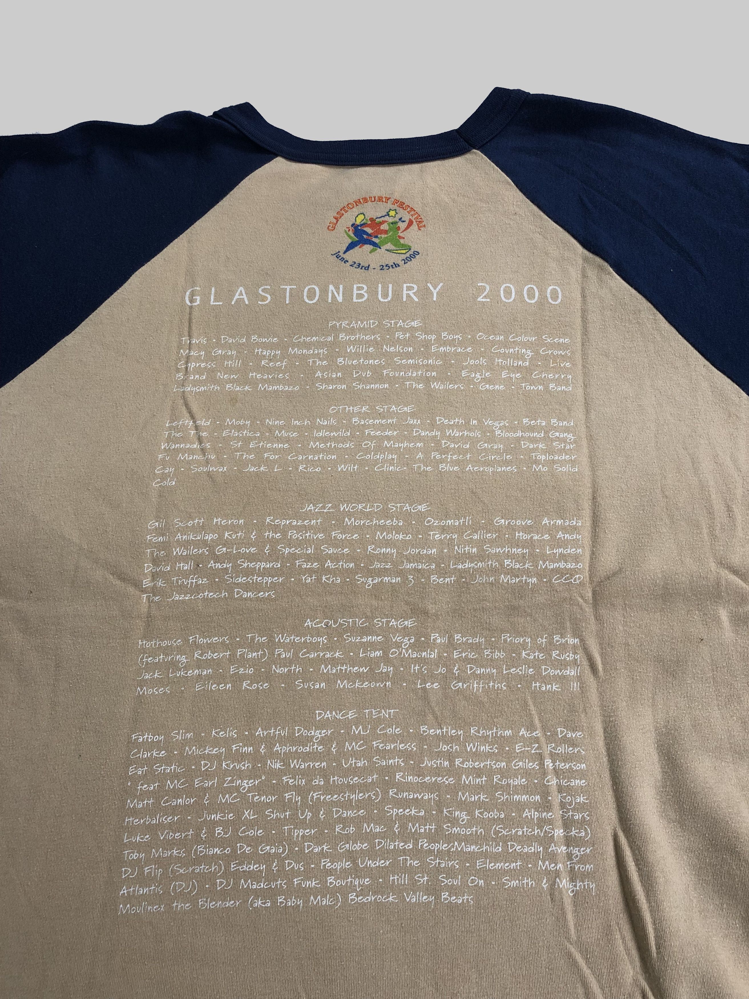 Band Tees Vintage 2000 Glastonbury Festival (Chemical Brothers) Size US M / EU 48-50 / 2 - 9 Thumbnail